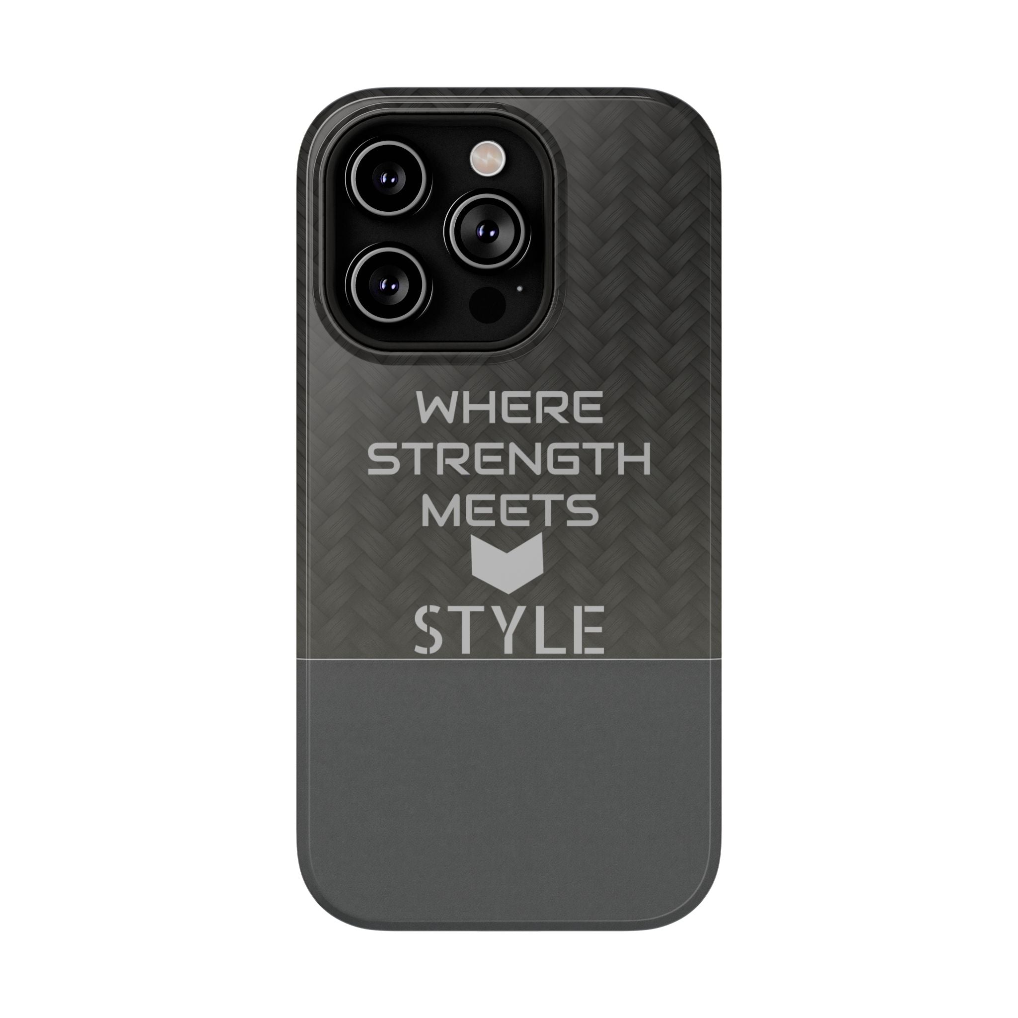 Gray Carbon Phone Case for iPhone 12-16 and Galaxy S21-S22