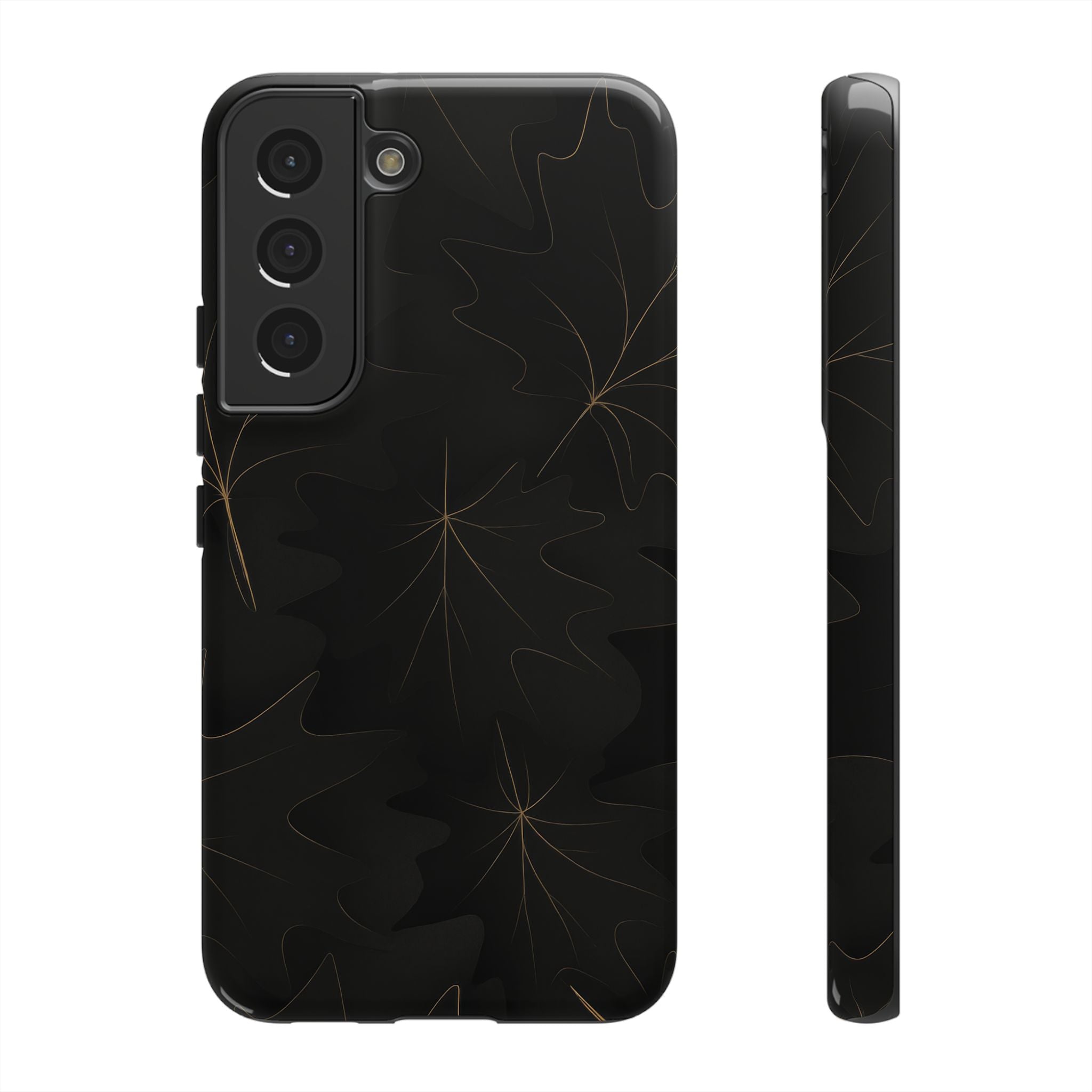 Luxury Fall Leaf Phone Case – Samsung Galaxy S20–S26 & Google Pixel 6-9