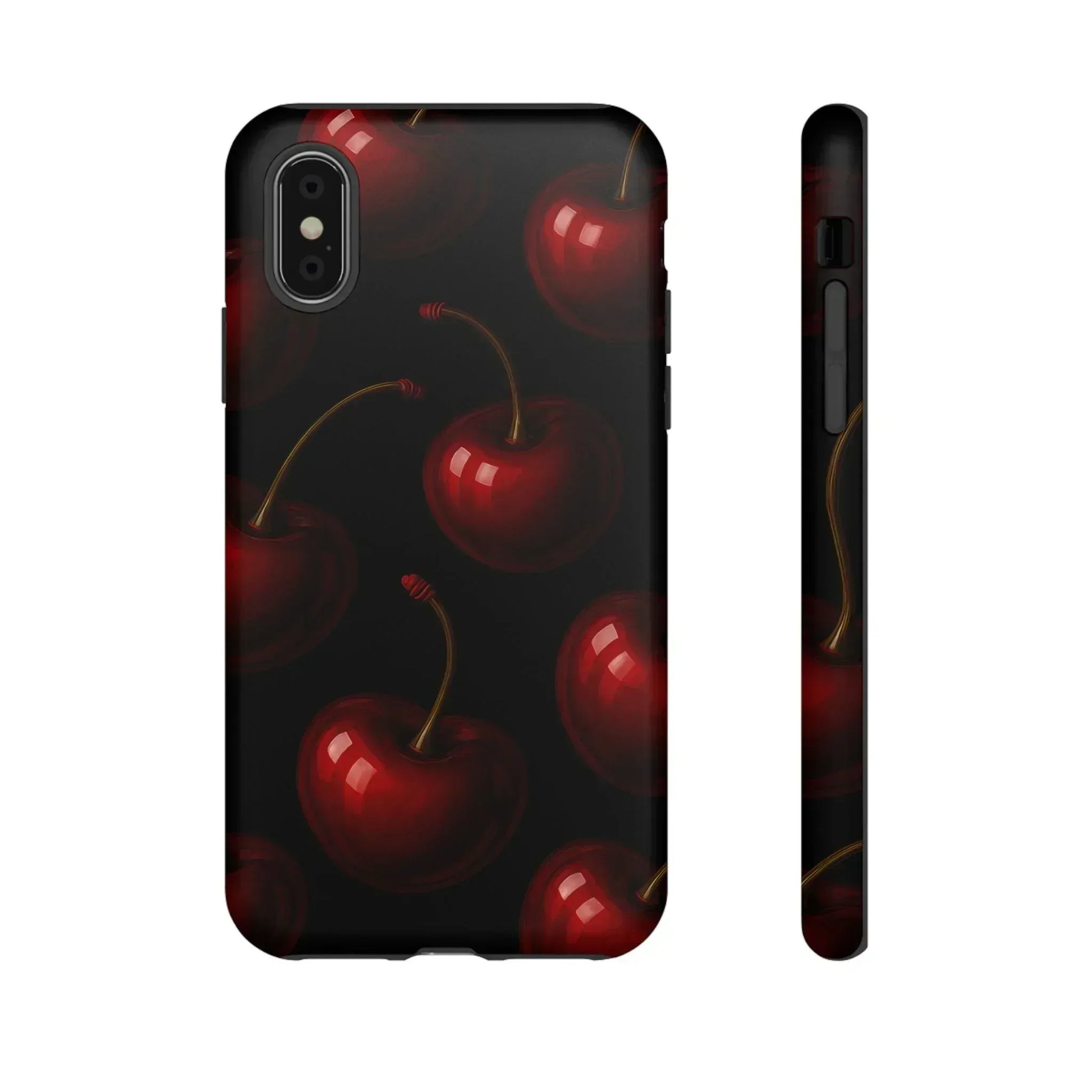 Cherry Phone Case for iPhone X-16 and Galaxy S20-S25 - KARARMDESIGN