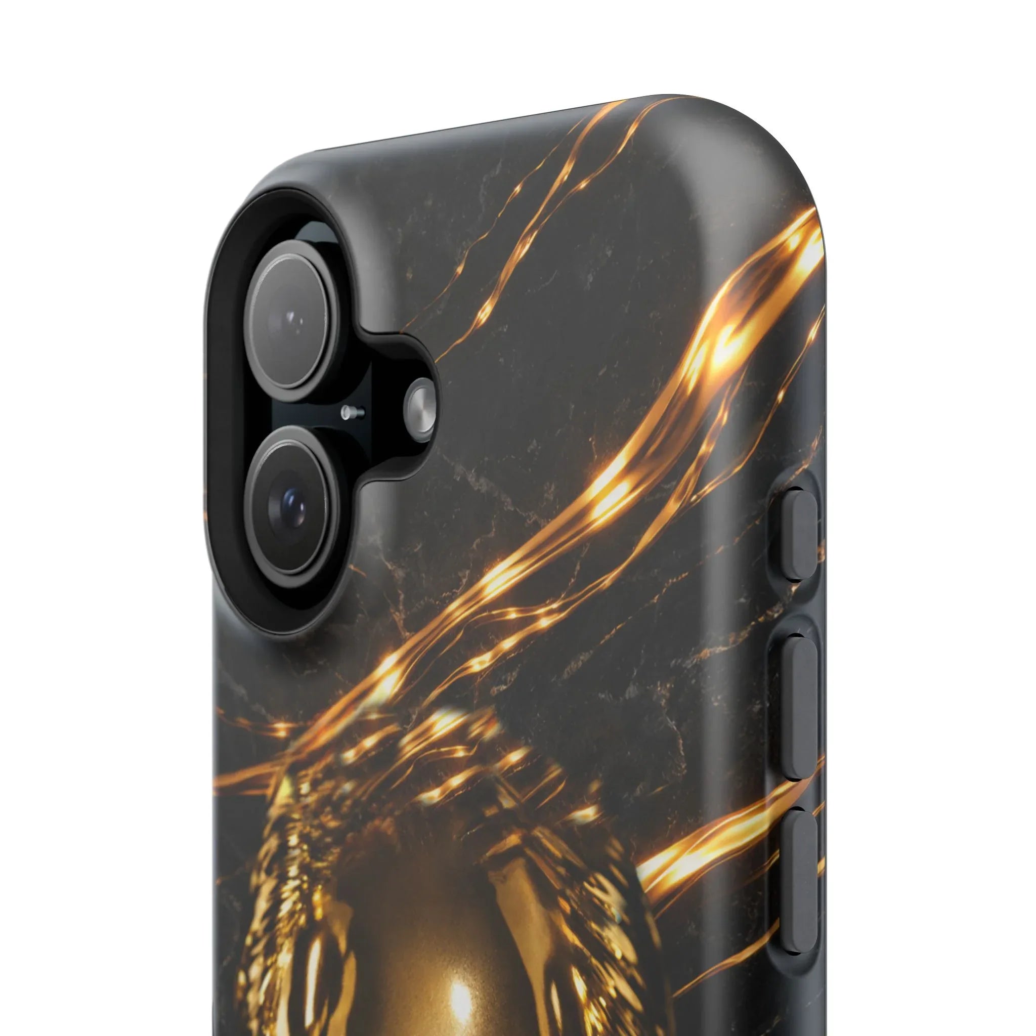 Luxury Gold Portrait Phone Case for iPhone 11-17 and Galaxy S21-S25 - KARARMDESIGN
