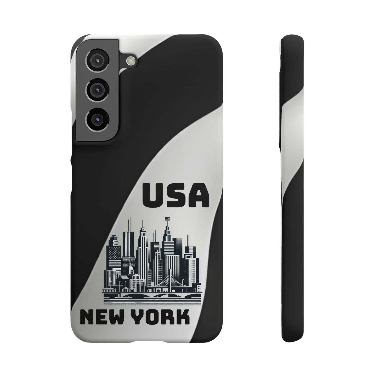 Monochrome New York City Skyline Phone Case for iPhone, Galaxy & Pixel - KarArmDesign