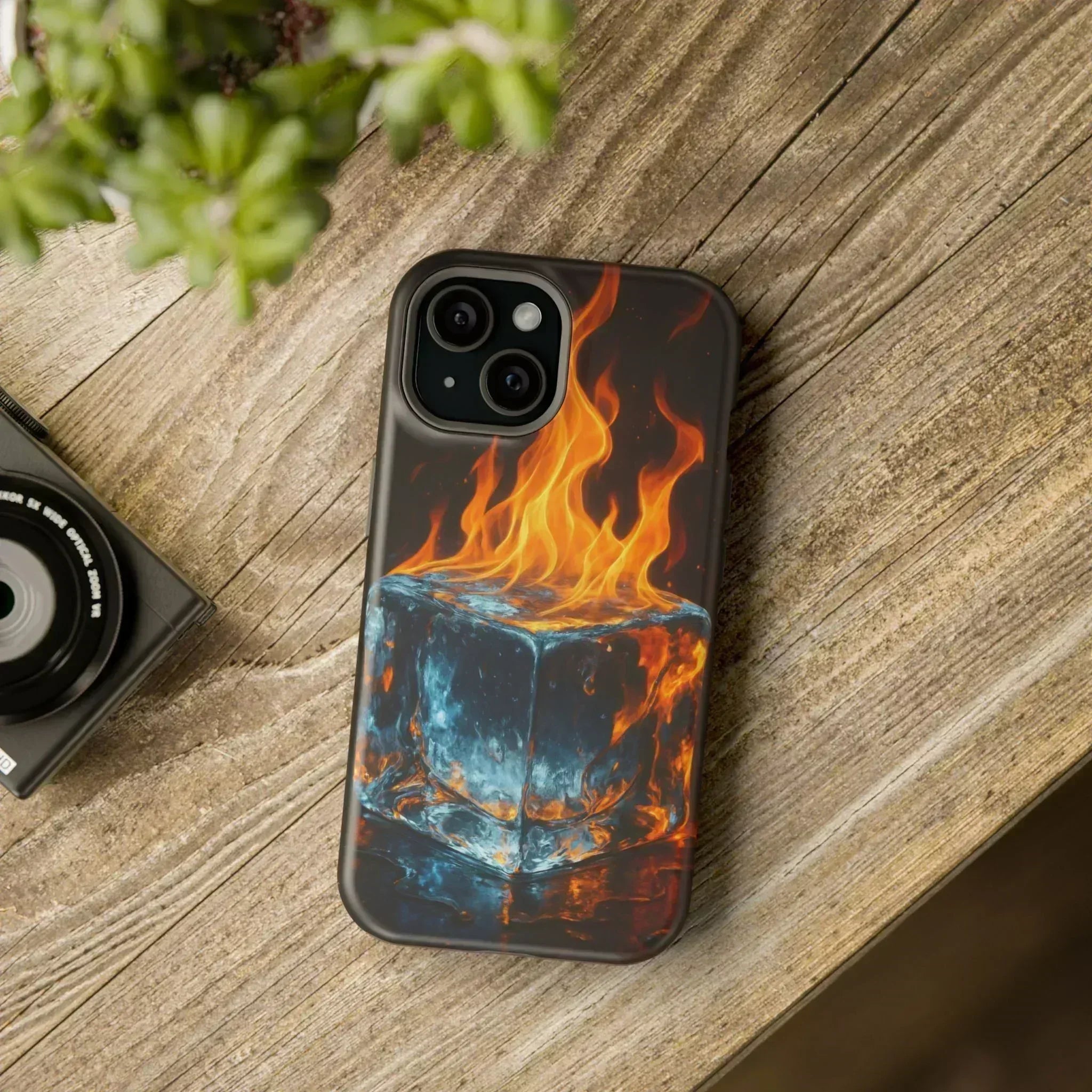 Flame Ice Phone Case for iPhone 12-16 and Galaxy S21-S22 - KARARMDESIGN
