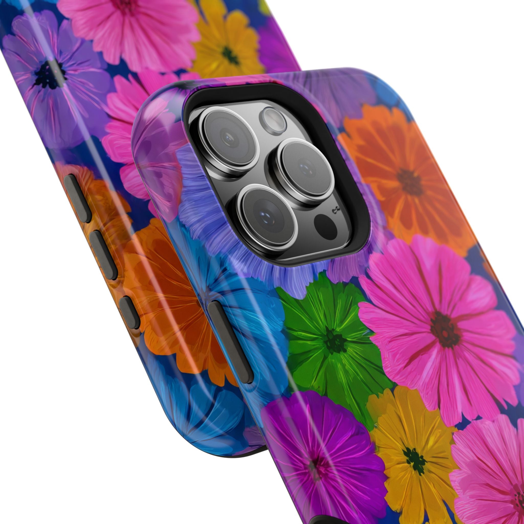 Bloom Pattern Phone Case for iPhone 11-17 and Galaxy S21-S22 Models - KARARMDESIGN