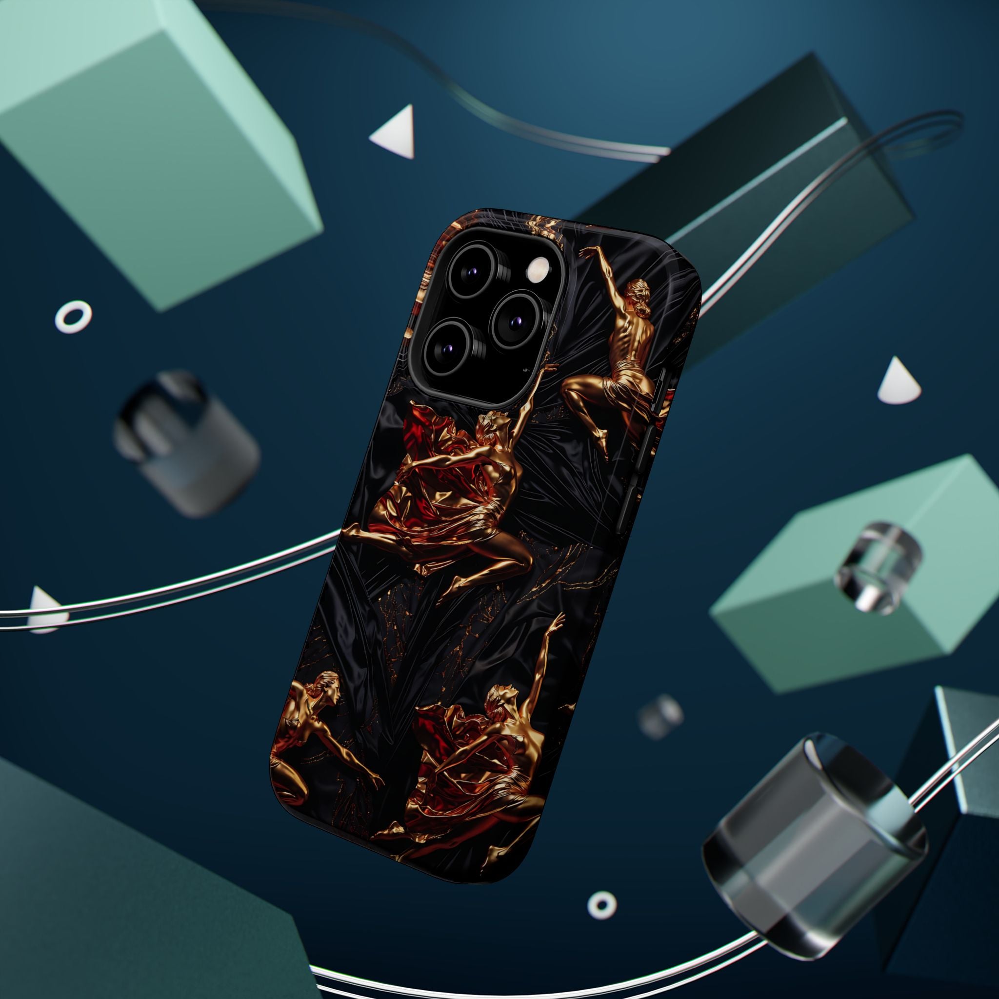 Gold Sculpture Phone Case for iPhone 13-17 & Samsung Galaxy S26