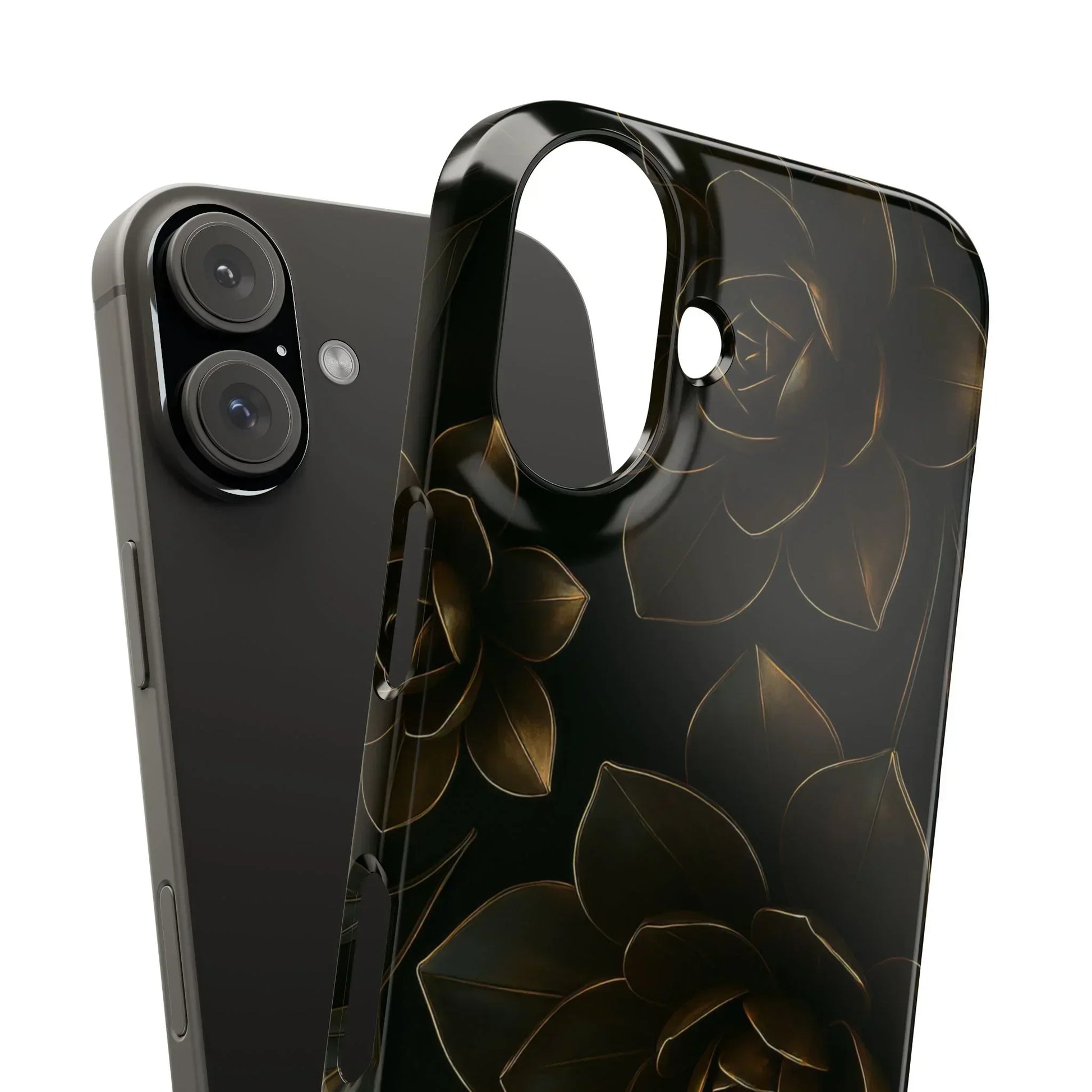 Metal Flower Phone Case for iPhone 7-16 and Galaxy S10-S24 Models - KarArmDesign