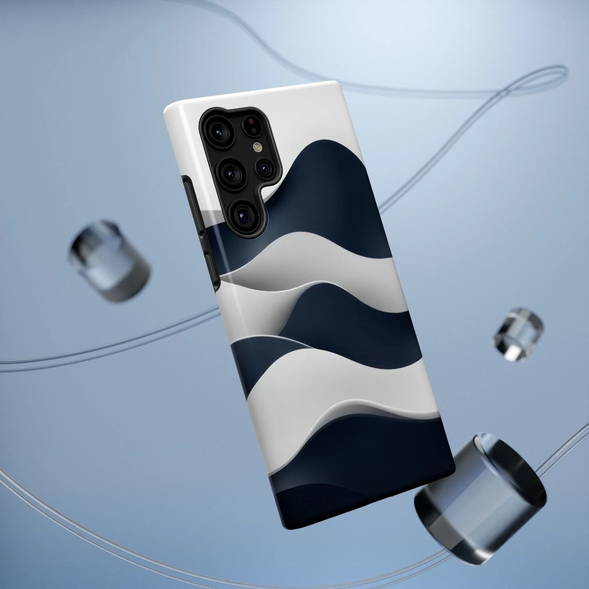 Ocean Flow Phone Case for iPhone 11-17 and Galaxy S21-S22 - KARARMDESIGN