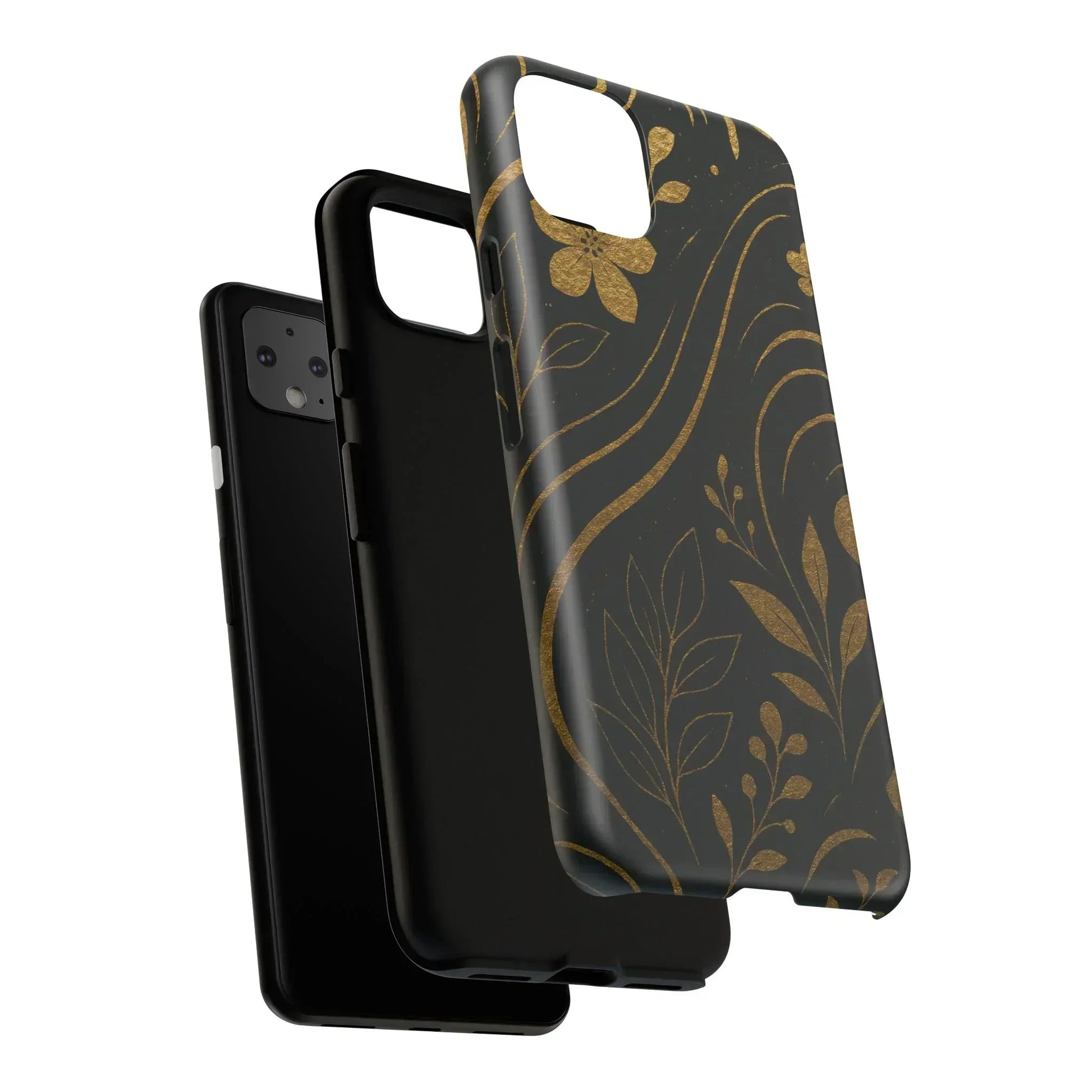 Foil Frenzy Abstract Gold Pattern Phone Case for Samsung Galaxy and Google Pixel - KarArmDesign