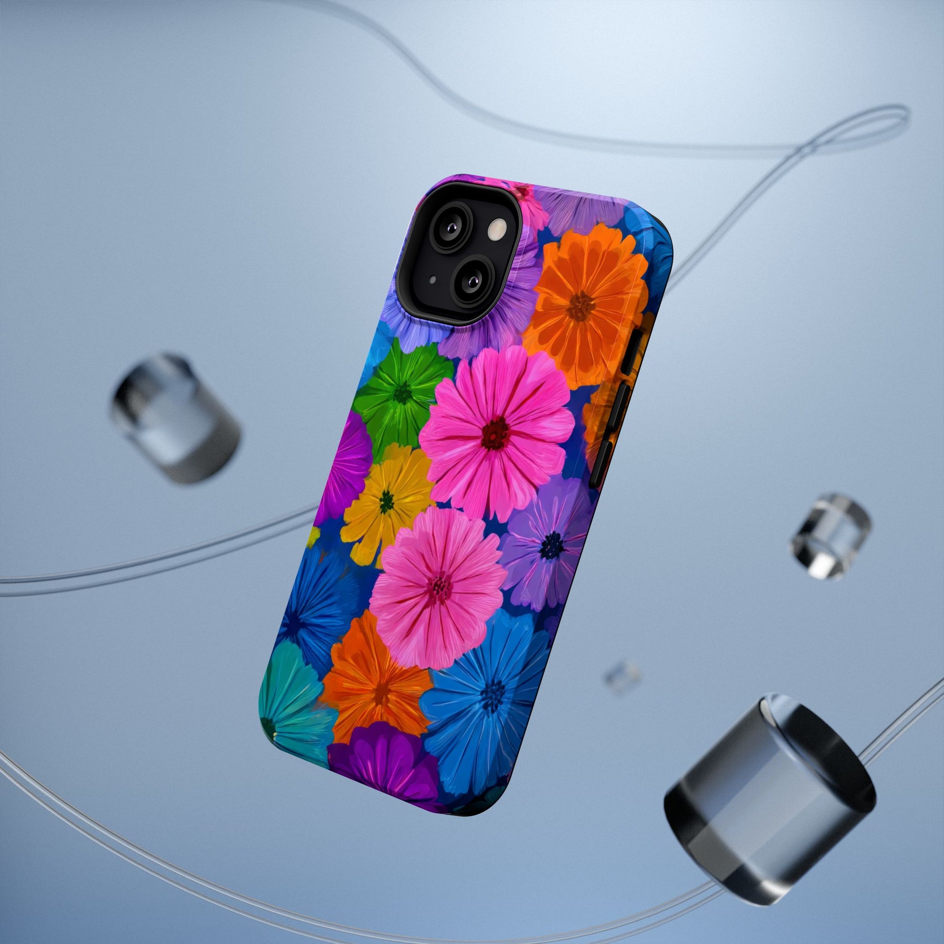 Bloom Pattern Phone Case for iPhone 11-17 and Galaxy S21-S22 Models - KARARMDESIGN