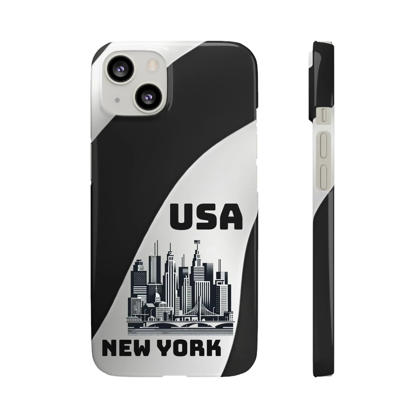 Monochrome New York City Skyline Phone Case for iPhone, Galaxy & Pixel - KarArmDesign