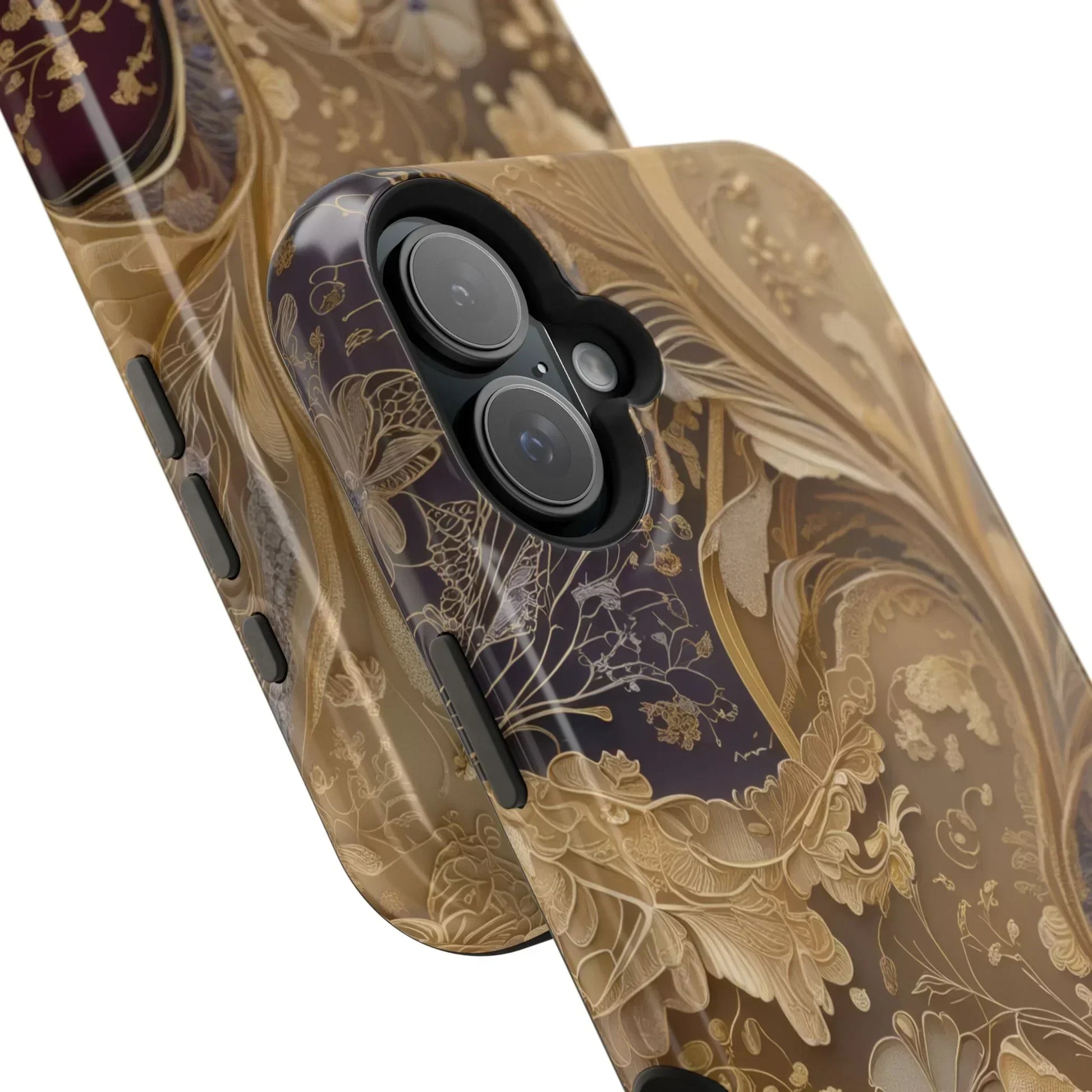 Botanical Luxury Design Impact-Resistant Phone Case for iPhone 12-16 and Galaxy S21-S22 Models - KarArmDesign