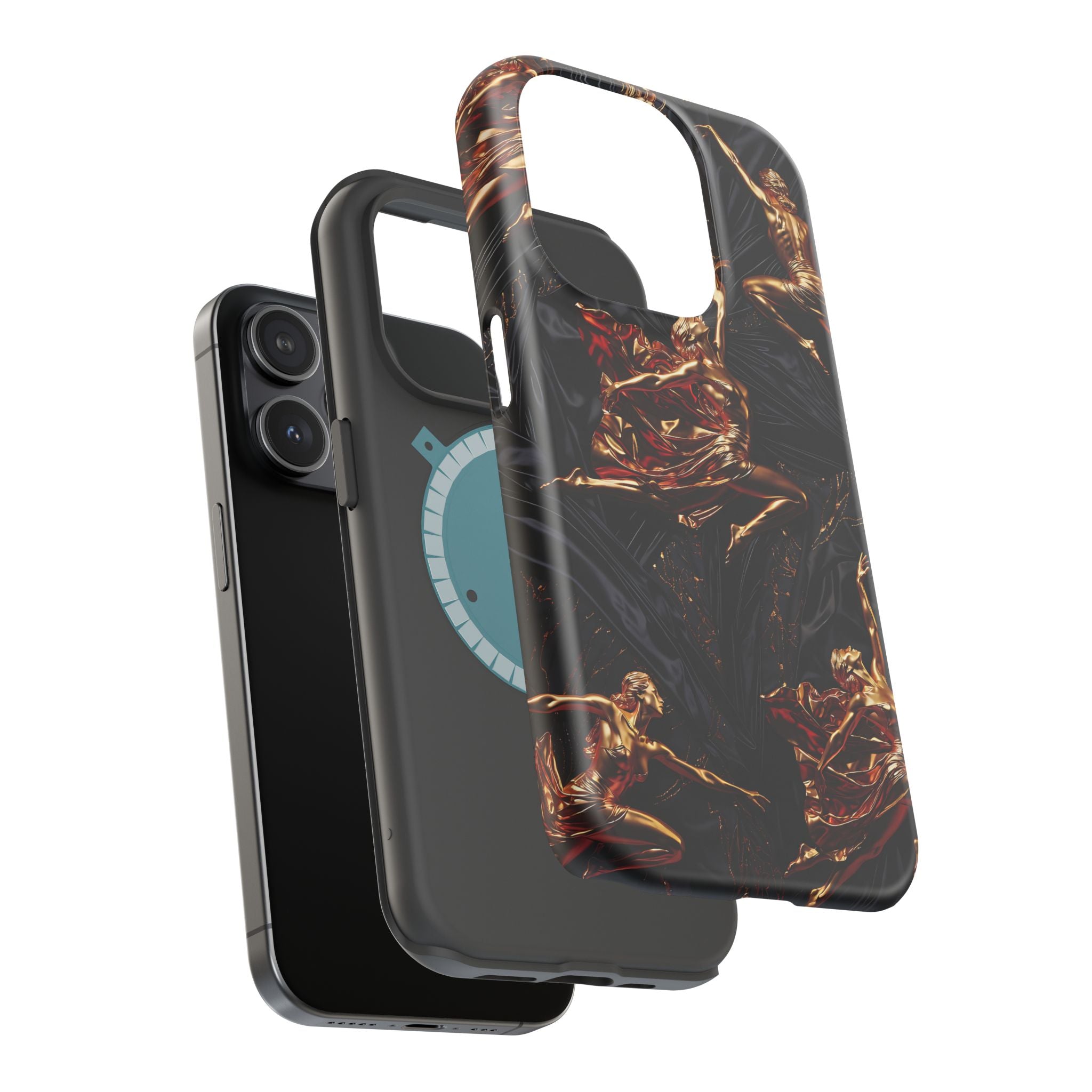 Gold Sculpture Phone Case for iPhone 13-17 & Samsung Galaxy S26