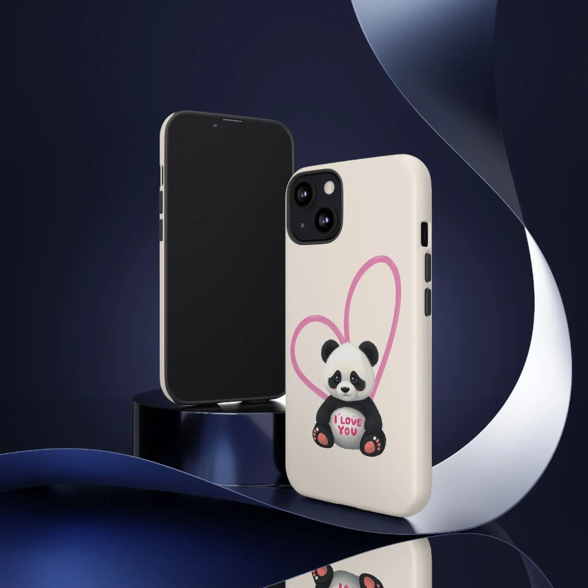 Cute Panda Heart Love Phone Case for iPhone 8-16 - KARARMDESIGN