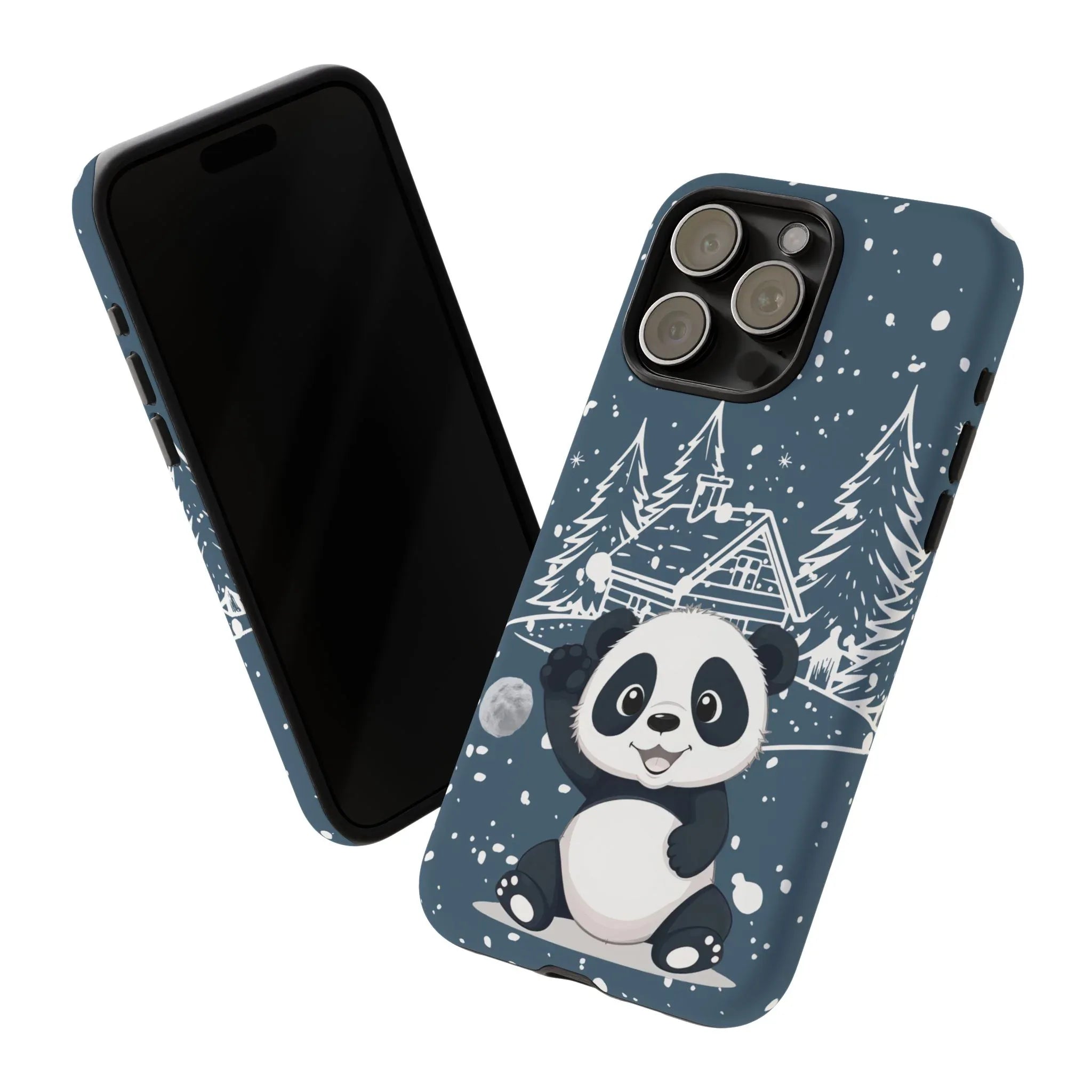 Cute Panda in a Winter Wonderland Phone Case for iPhone 8-17 - KARARMDESIGN