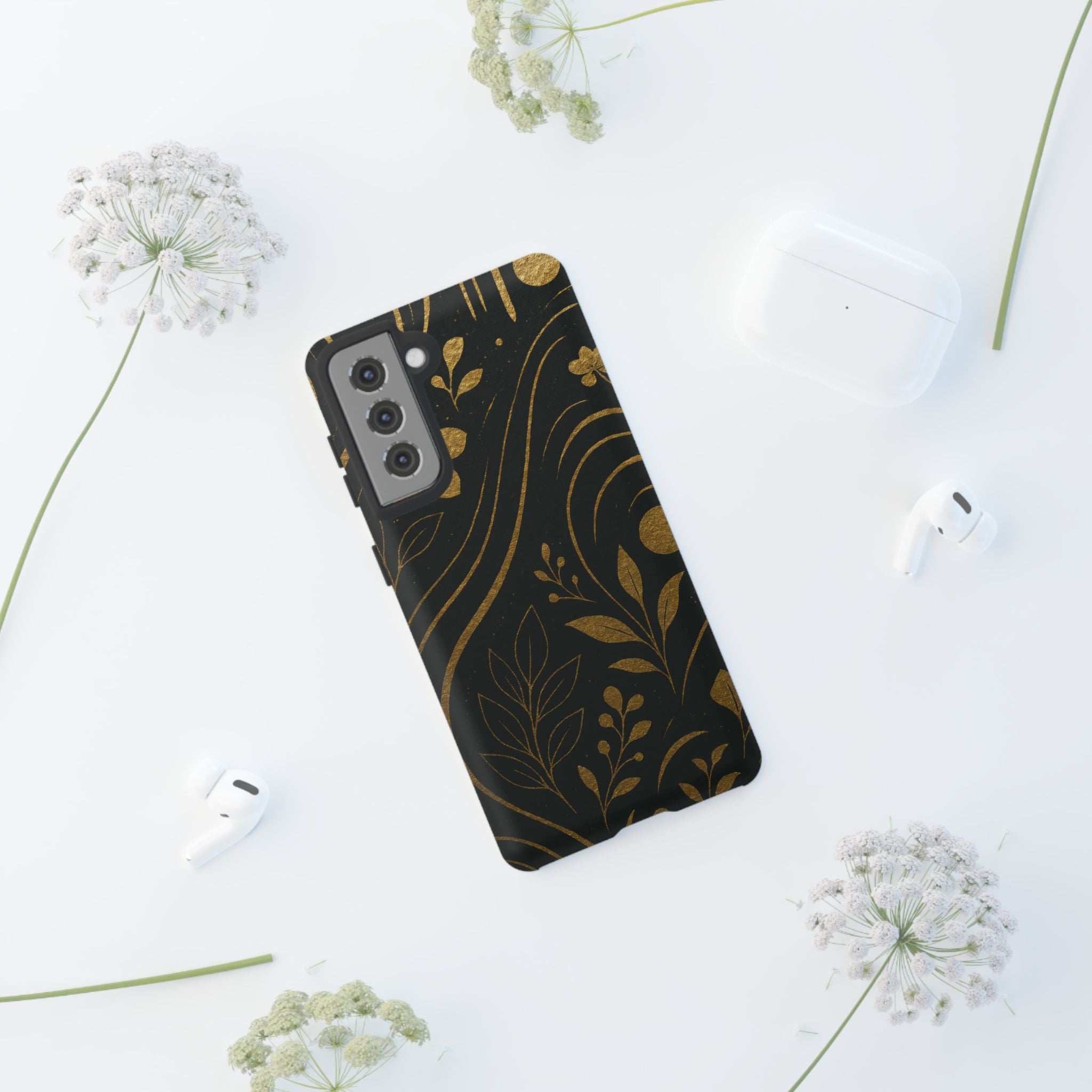 Gold Pattern Tough Phone Case for Samsung Galaxy & Google Pixel