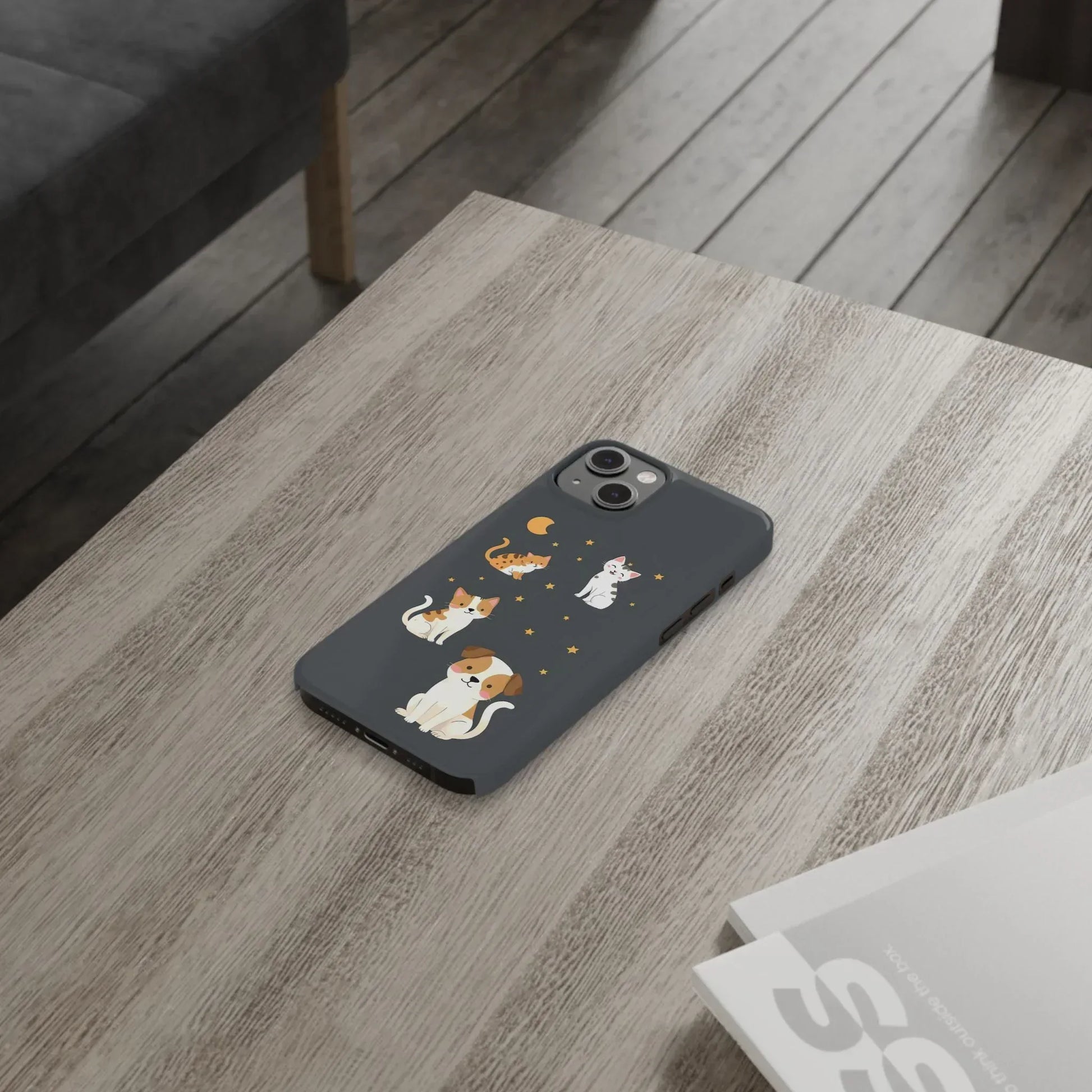 Cute Cat and Dog Phone Case for iPhone 11-17 - KARARMDESIGN