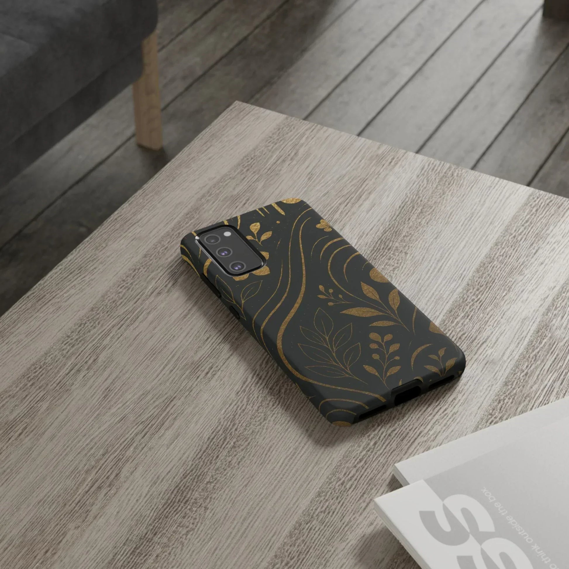Foil Frenzy Abstract Gold Pattern Phone Case for Samsung Galaxy and Google Pixel - KarArmDesign