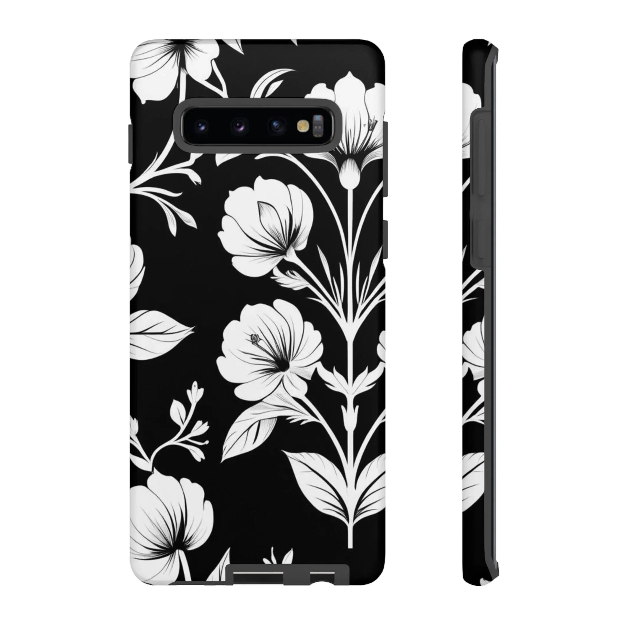Elegant Floral Phone Case for Galaxy S20-S25 - KARARMDESIGN