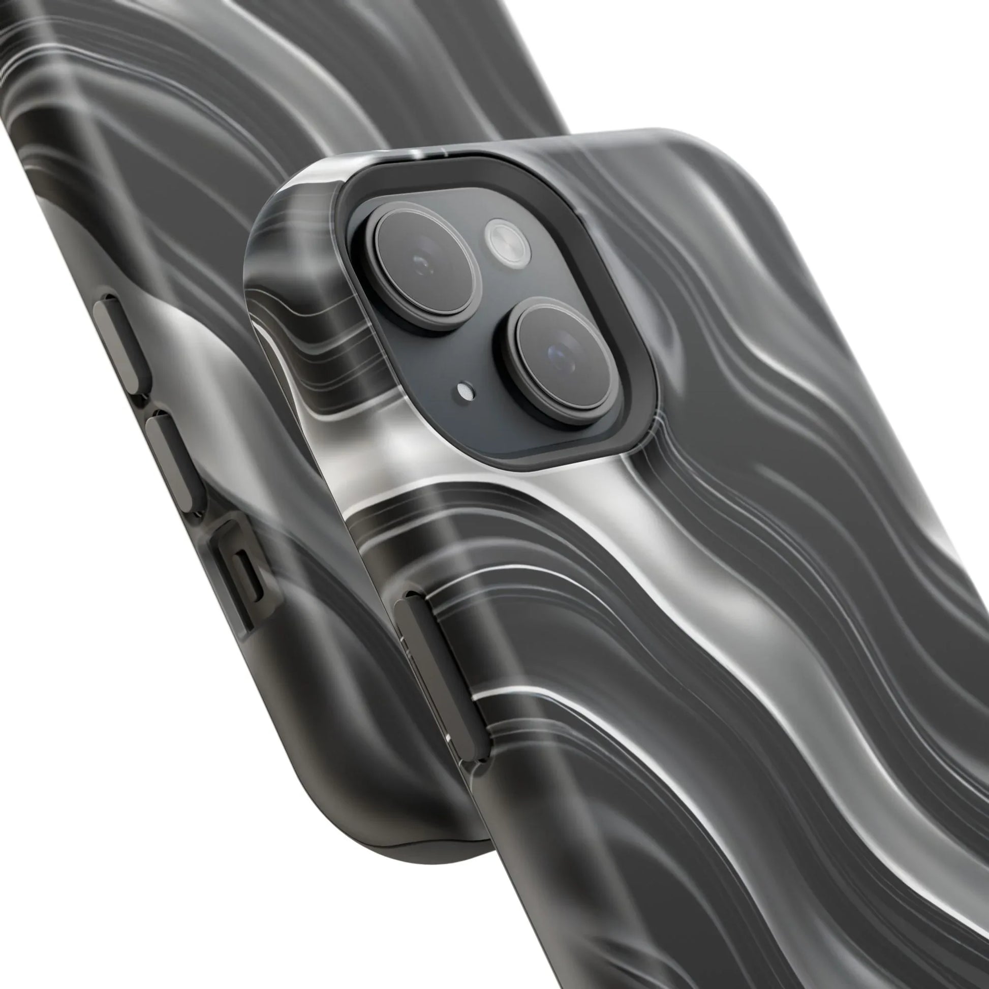 Wavy Illusion Marble Phone Case for iPhone 13-17 - KARARMDESIGN