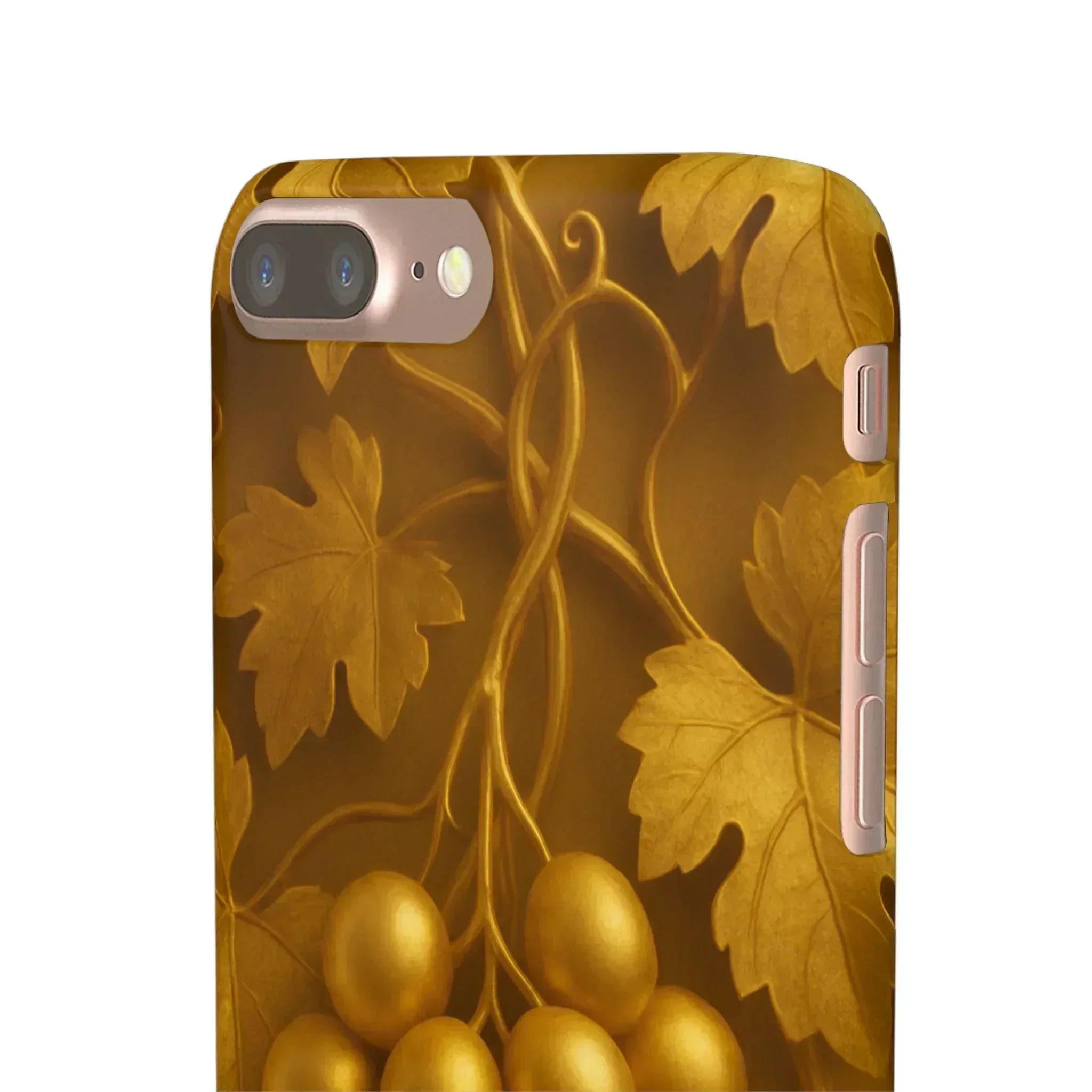 Golden Grapes Phone Case for iPhone 8–16 - KARARMDESIGN