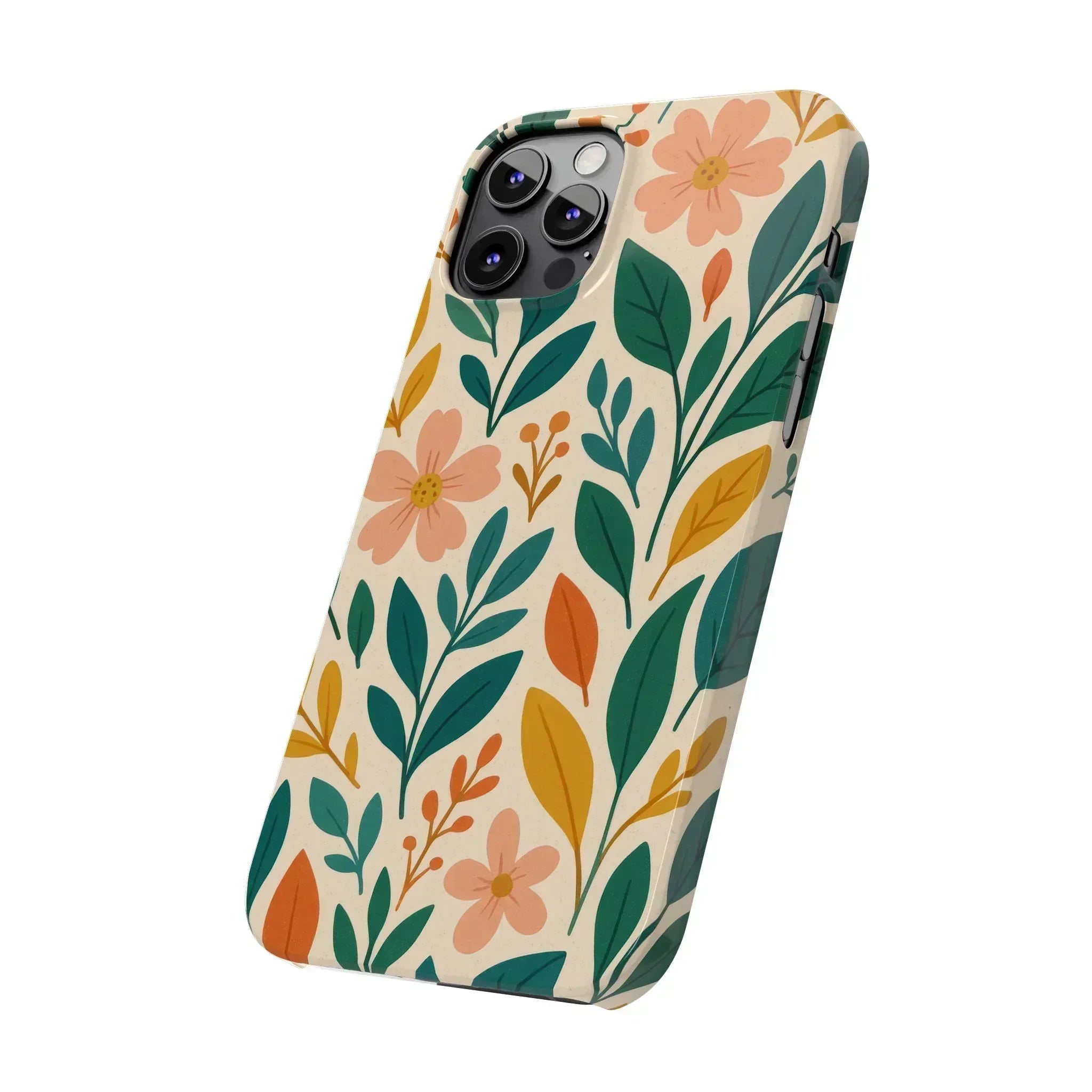 Floral Harmony Phone Case for iPhone 11-16 - KARARMDESIGN