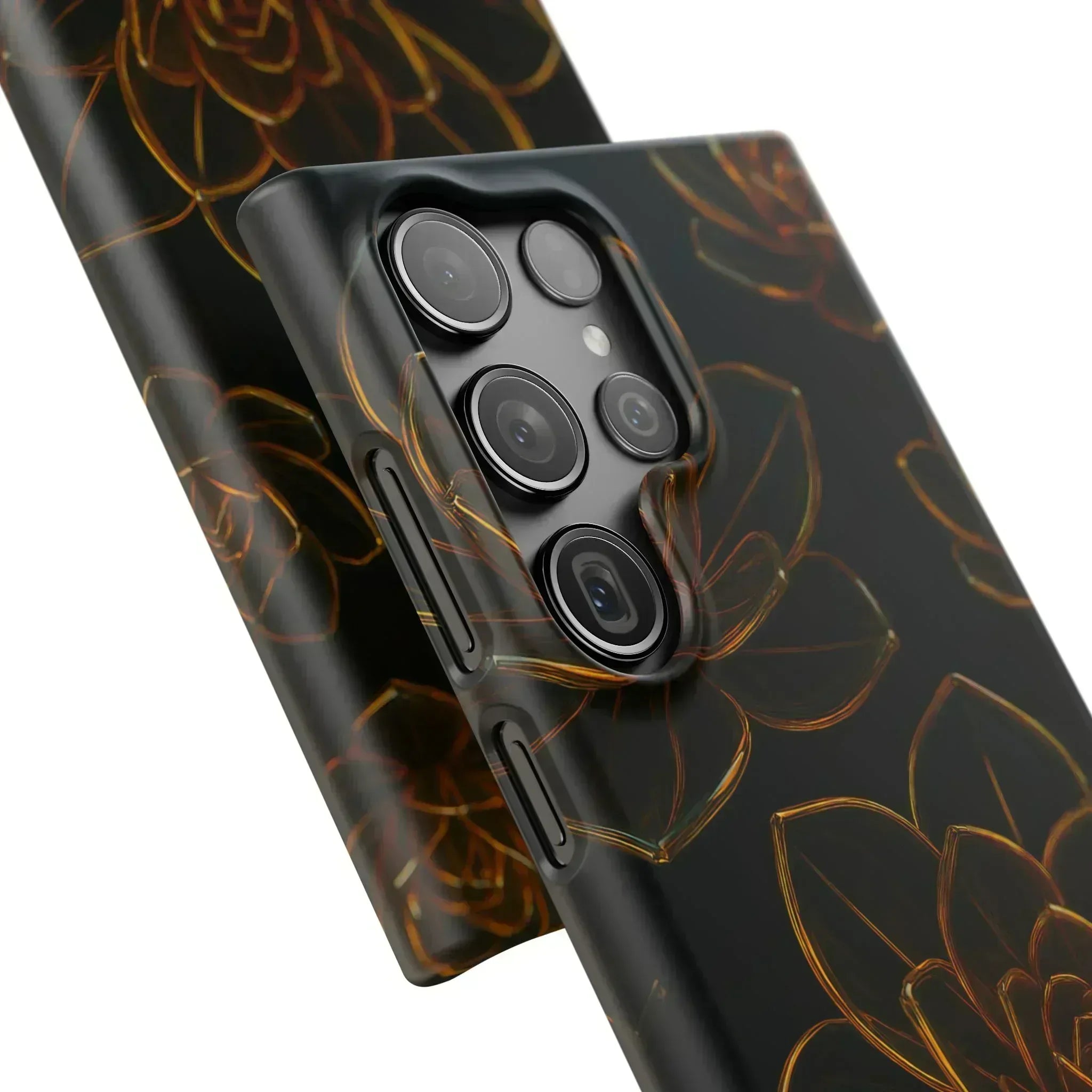 Glass Flower Phone Case for iPhone 8-16 and Galaxy S20-S24 - KARARMDESIGN