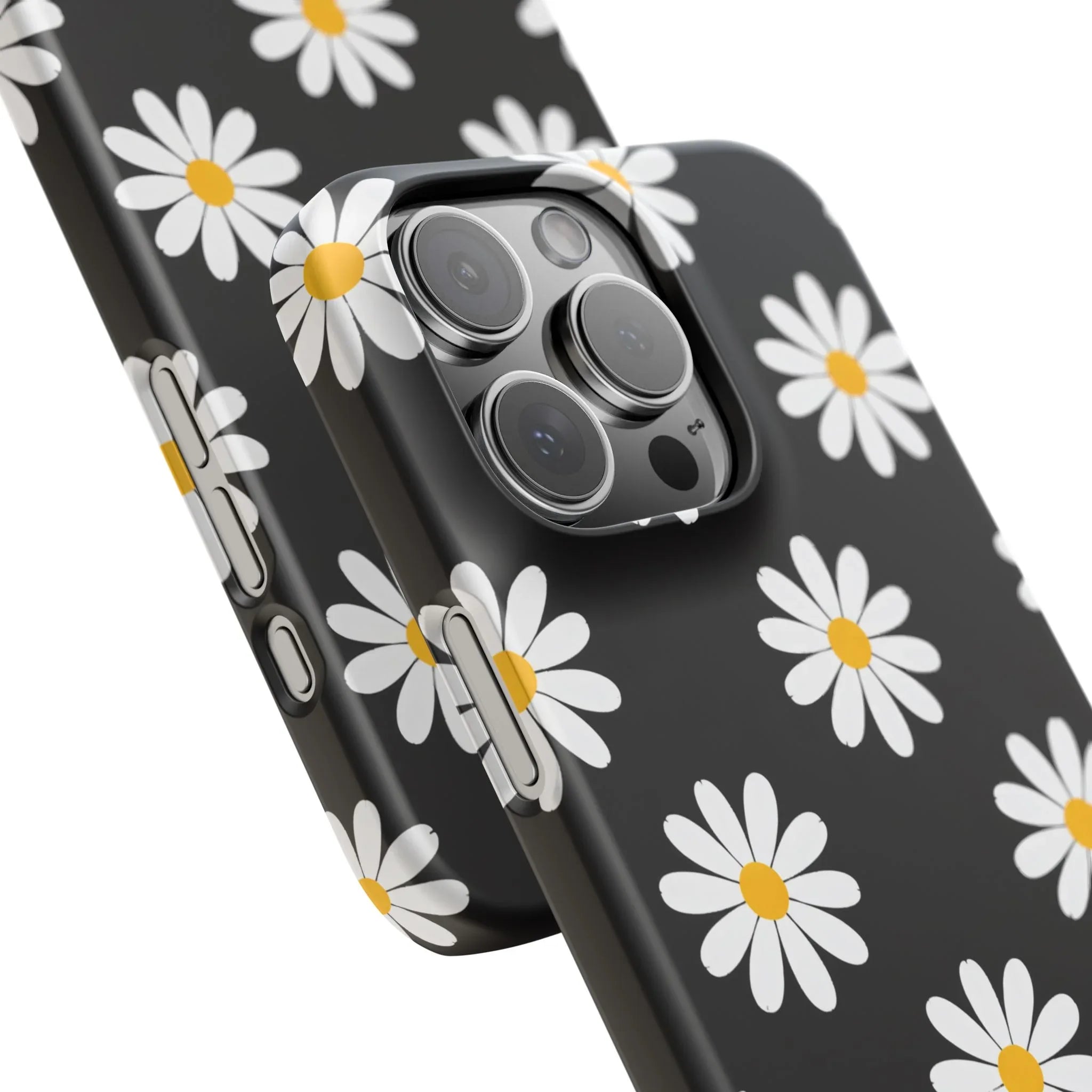 Daisy Charm Phone Case for iPhone 11-17 and Galaxy S20-S25 - KARARMDESIGN