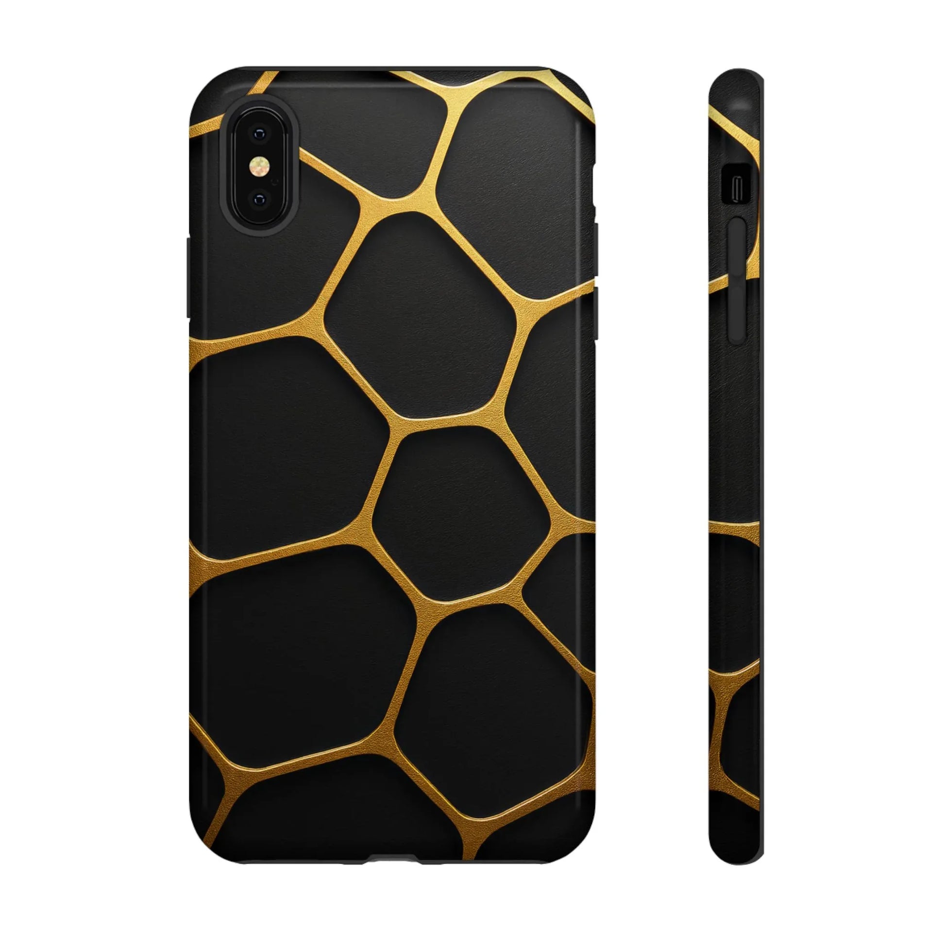 Golden Cellscape Phone Case for iPhone 8-17 and Galaxy S20-S25 - KARARMDESIGN