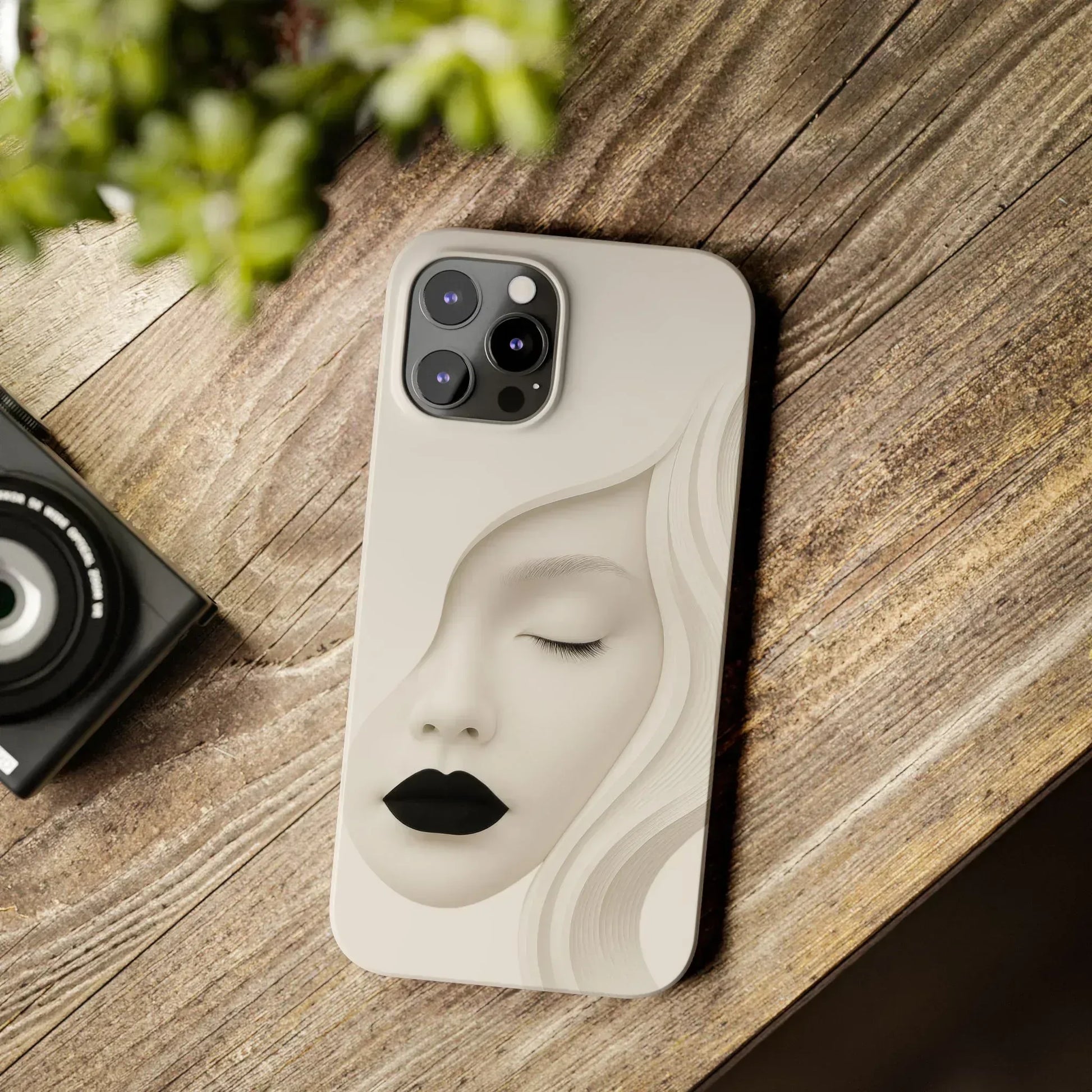 Minimalist Face Phone Case for iPhone 11-17 - KARARMDESIGN