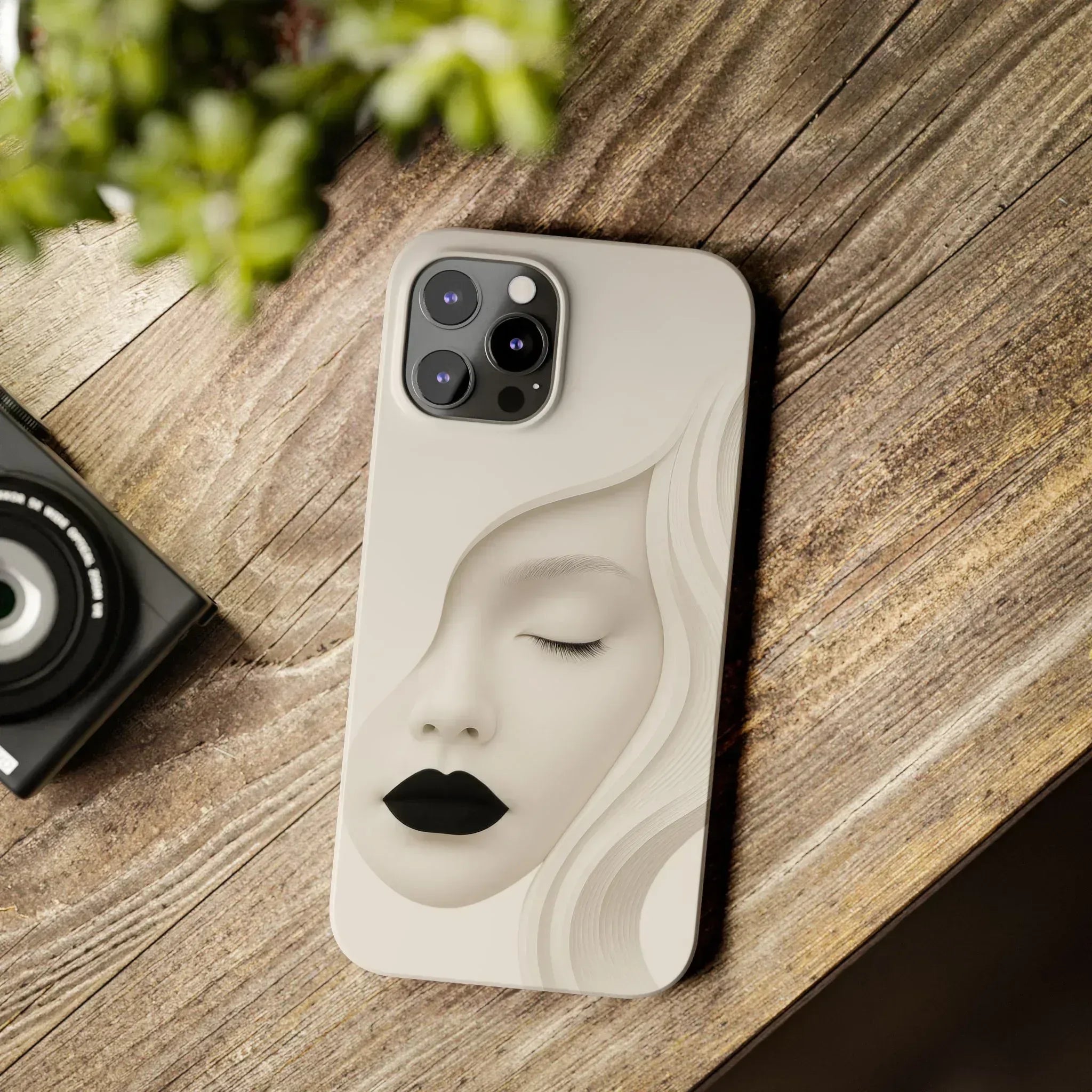 Minimalist Face Phone Case for iPhone 11-17 - KARARMDESIGN