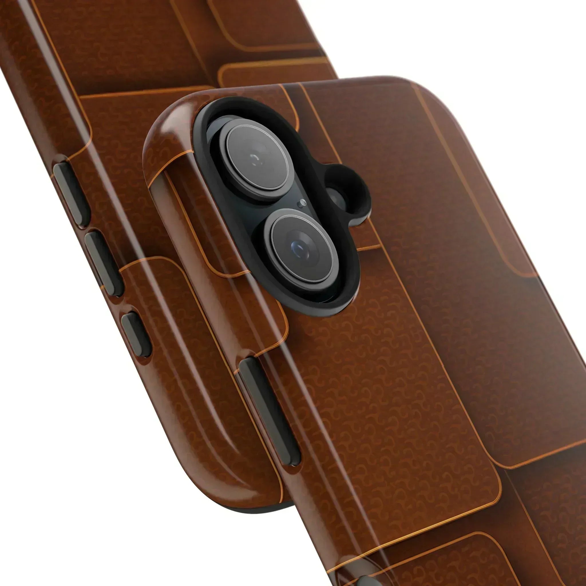 Textured Brown Phone Case for iPhone 7-16 and Samsung Galaxy S21-S24 - KARARMDESIGN