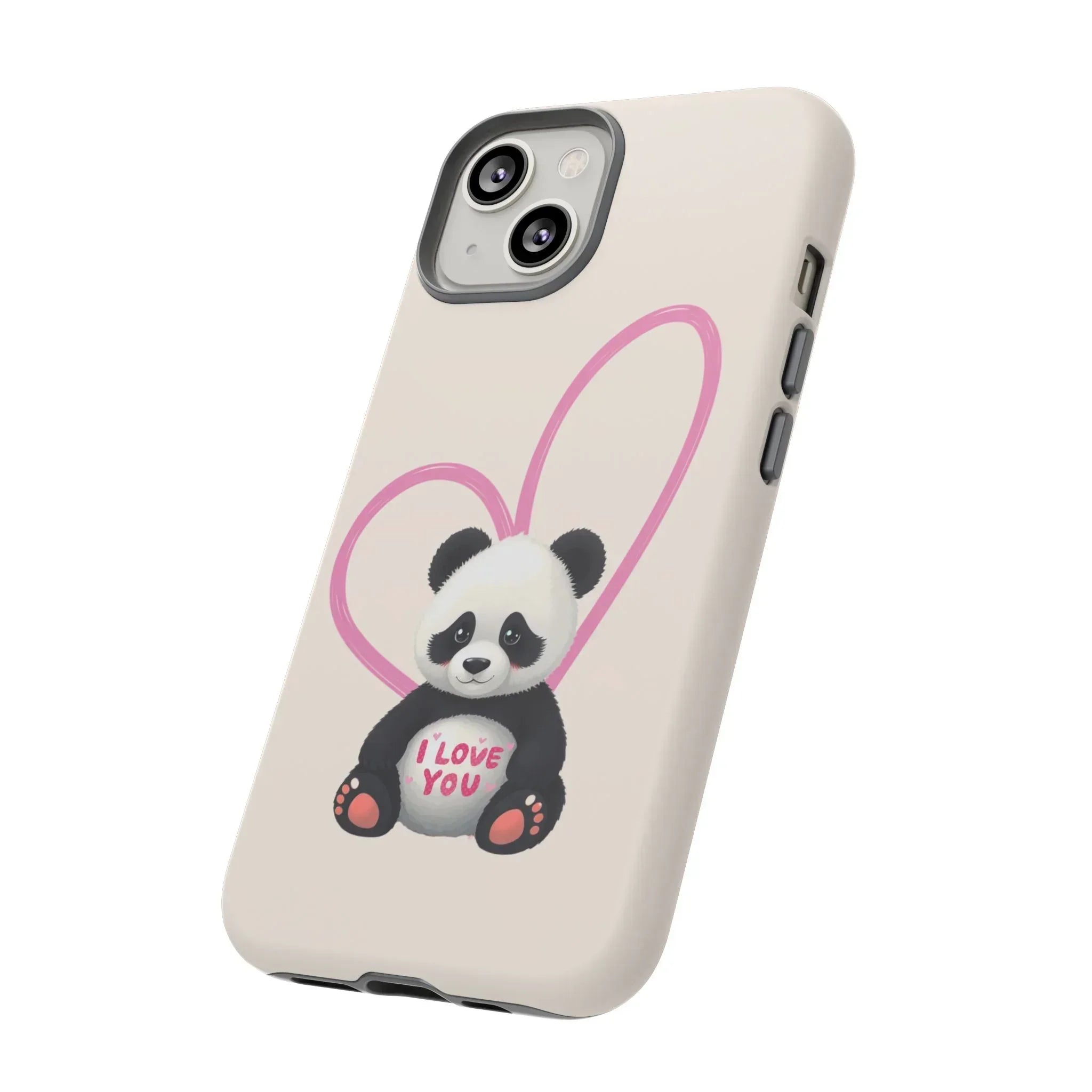 Cute Panda Heart Love Phone Case for iPhone 8-16 - KARARMDESIGN