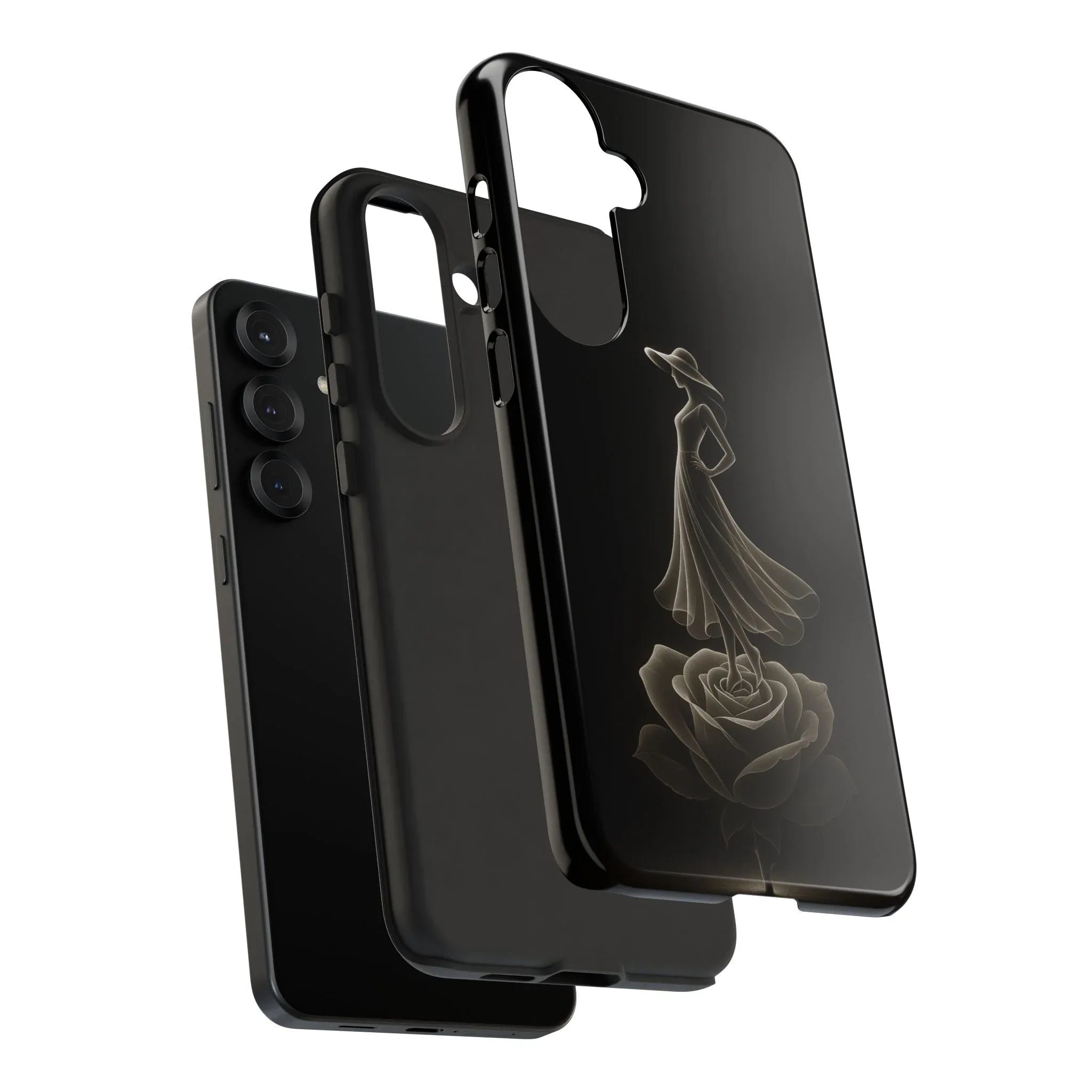 Elegant Woman Phone Case for iPhone 12-17 and Galaxy S20-S25 - KARARMDESIGN