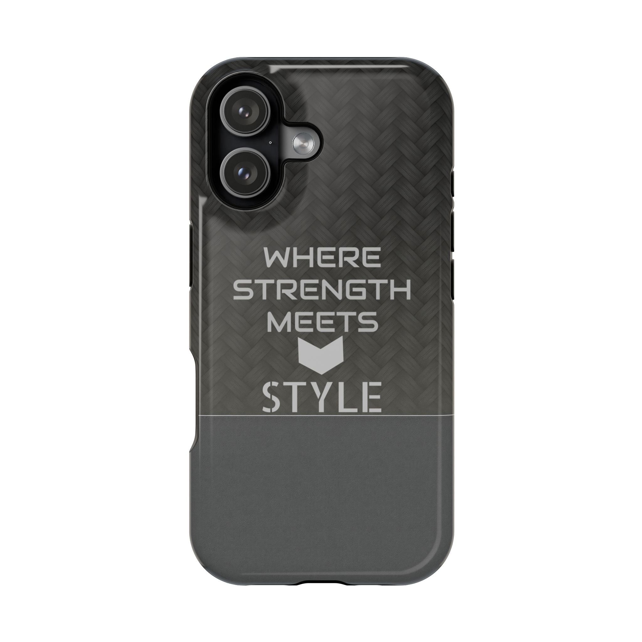 Gray Carbon Phone Case for iPhone 12-16 and Galaxy S21-S22