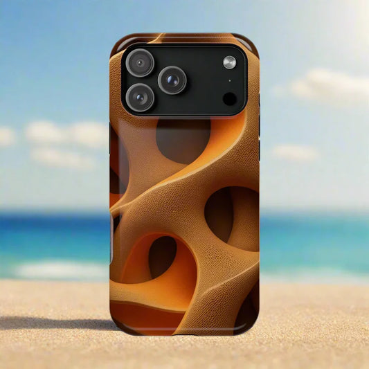 Amber Flow Phone Case for iPhone 11-17 and Samsung Galaxy S21-S22 Models - KarArmDesign