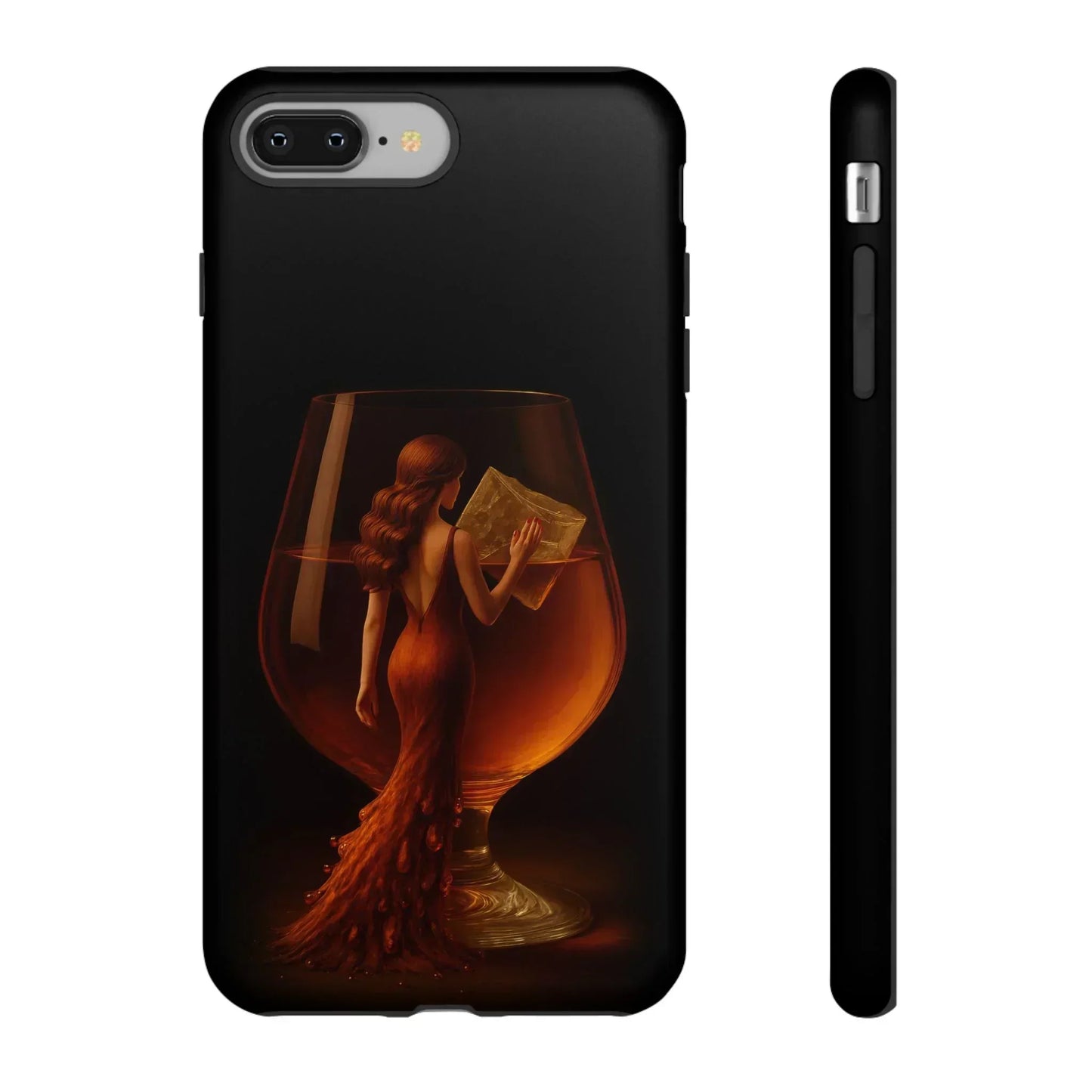 Elegant Midnight Lady Phone Case for iPhone 8-16 and Google Pixel up to 9 Models - KarArmDesign