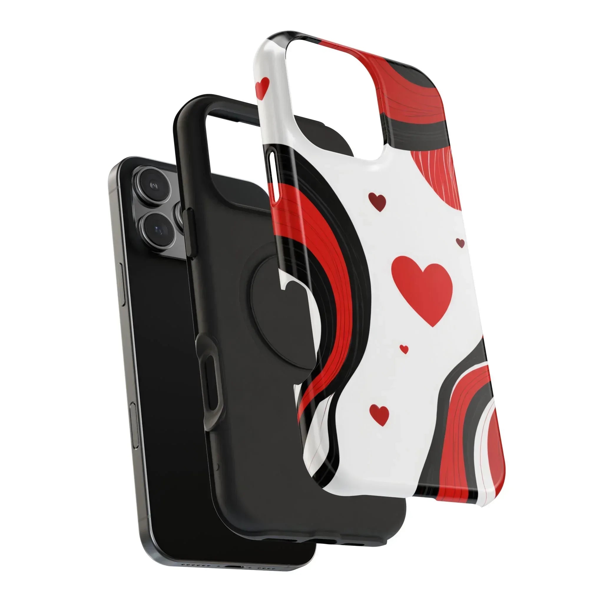 Red Romance Phone Case for iPhone 11-17 and Galaxy S21-S22 - KARARMDESIGN