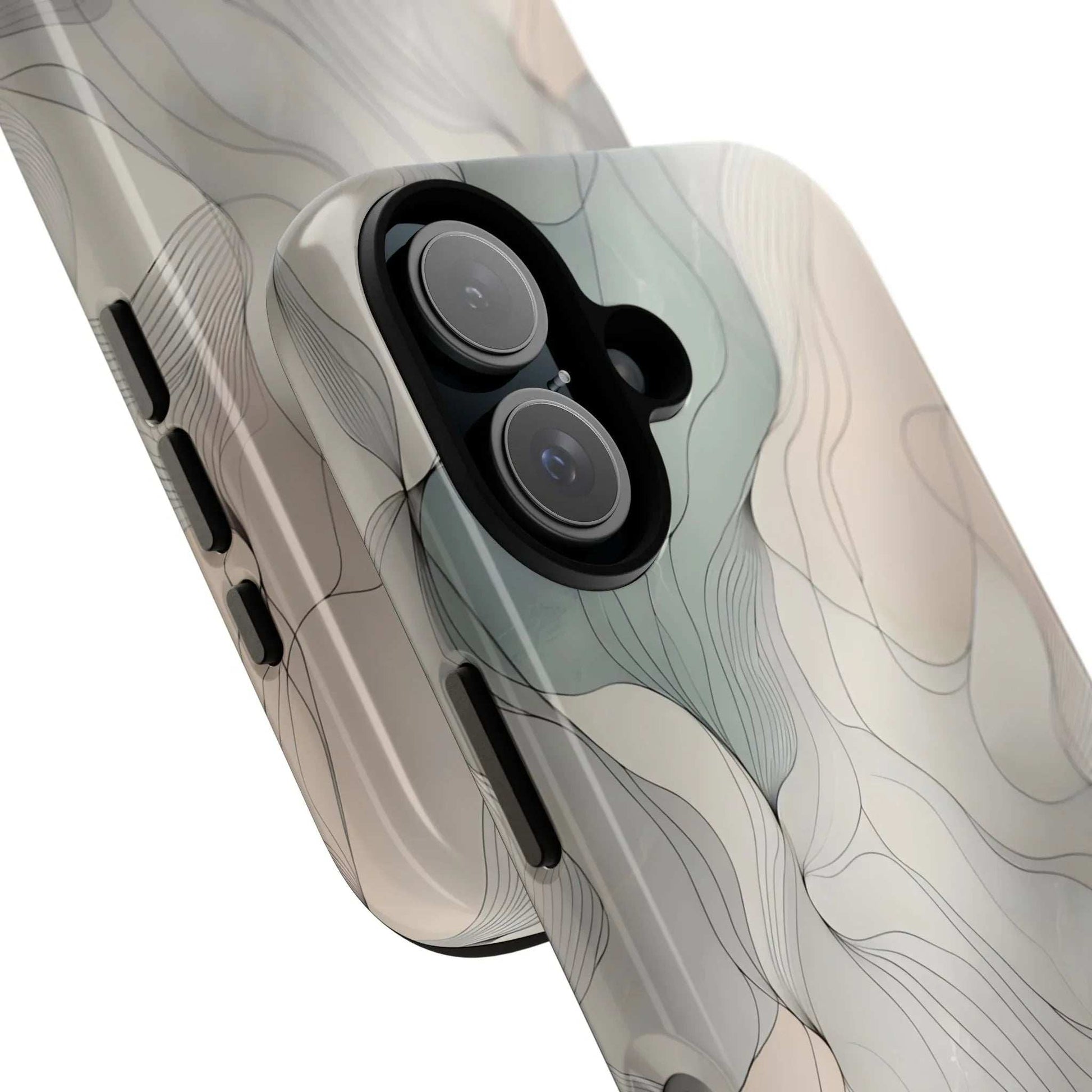 Pastel Wave Phone Case – Minimalist Design for iPhone & Pixel - KARARMDESIGN