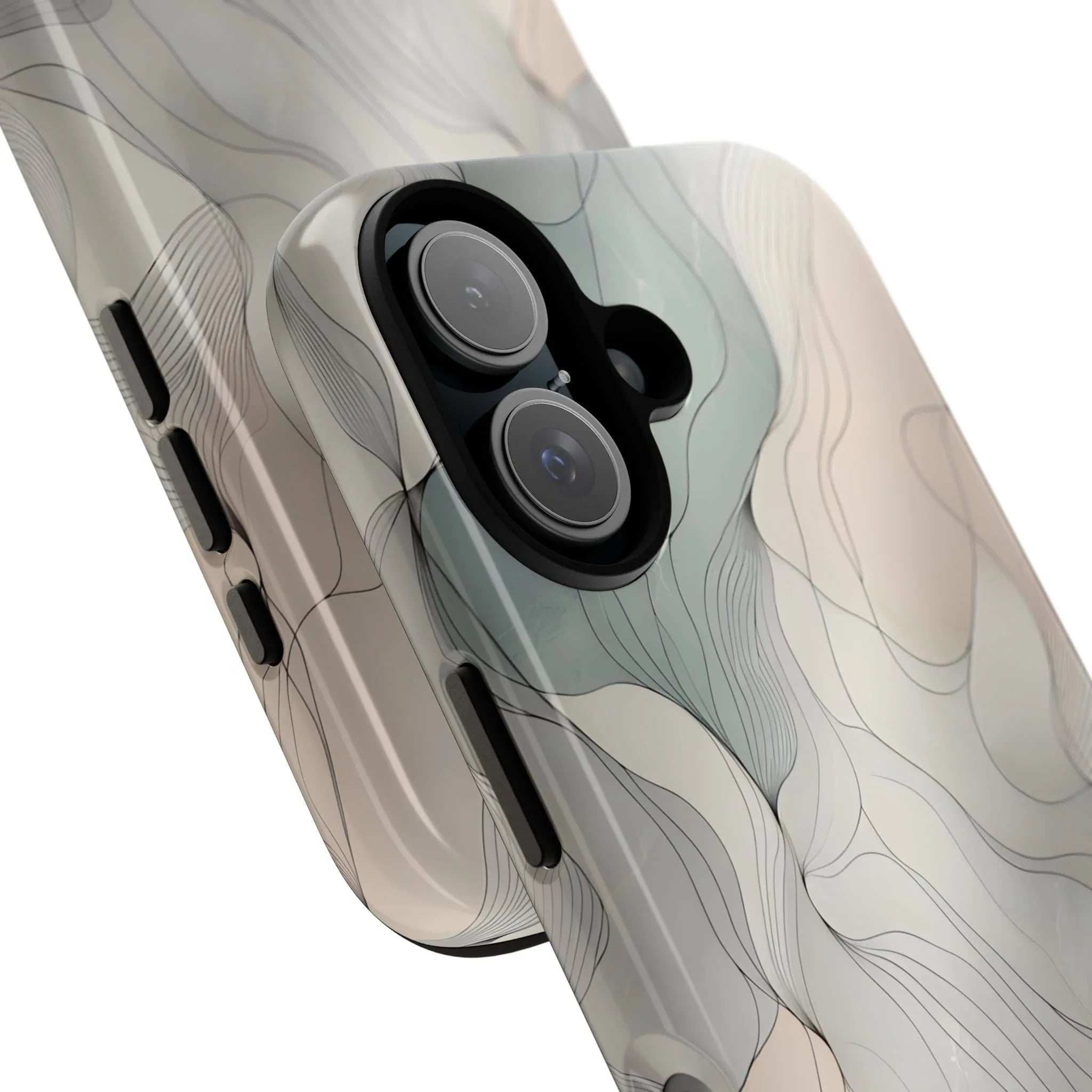 Pastel Wave Phone Case – Minimalist Design for iPhone & Pixel - KARARMDESIGN