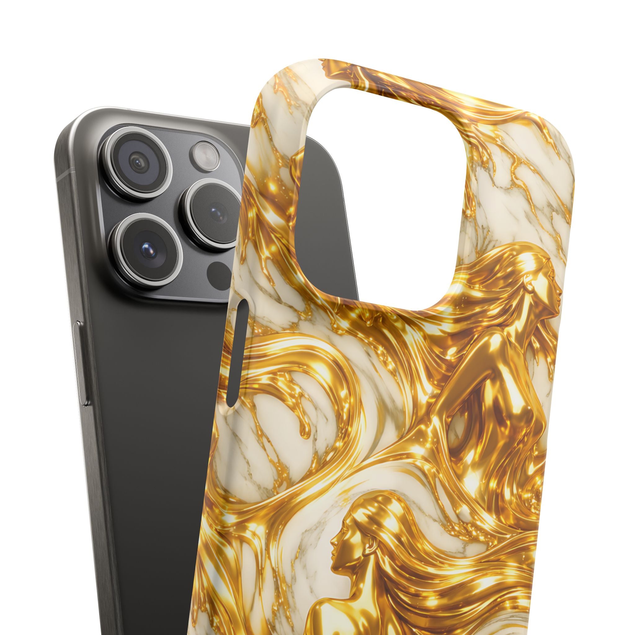 Divine Gold Woman Snap Phone Case for iPhone & Galaxy