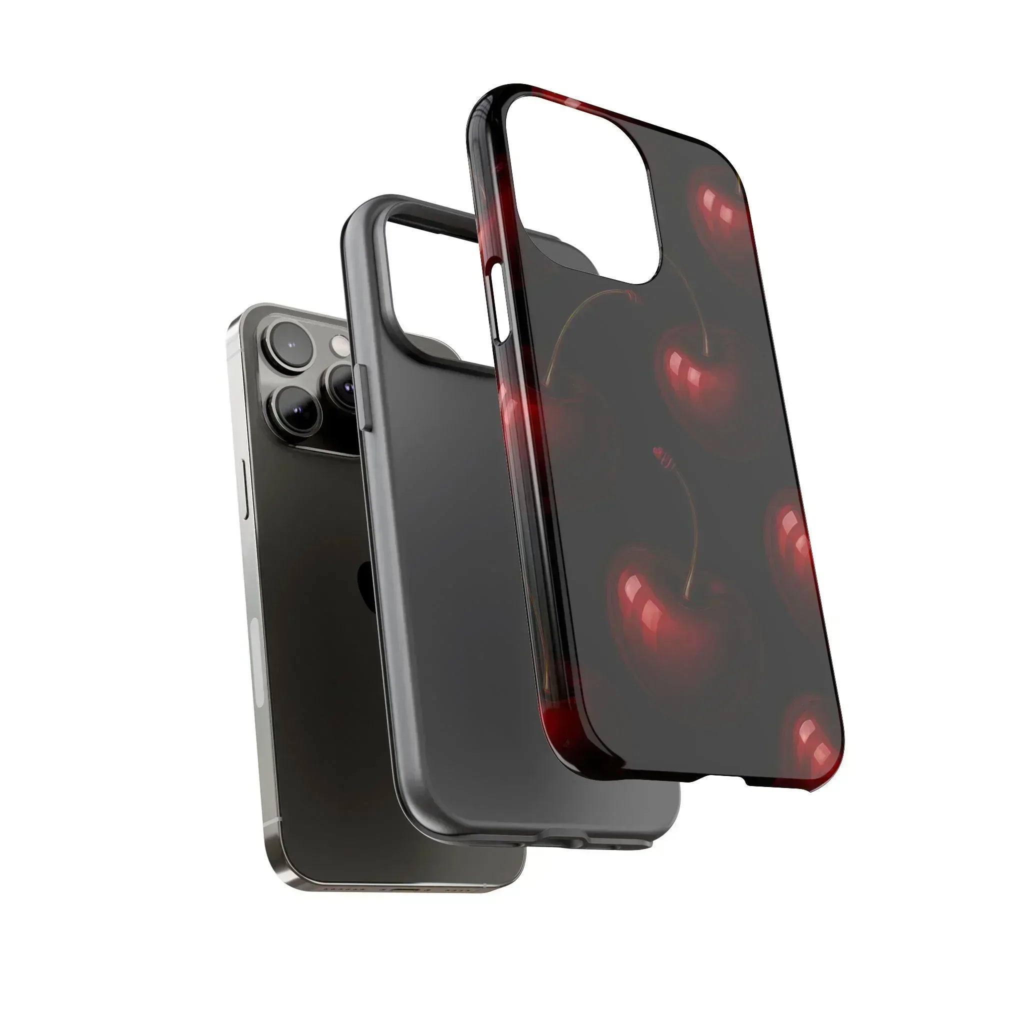 Cherry Phone Case for iPhone X-16 and Galaxy S20-S25 - KARARMDESIGN