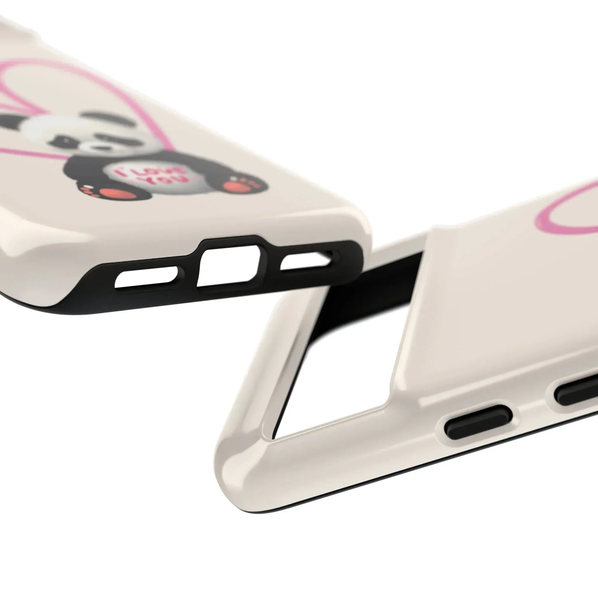 Cute Panda Heart Love Phone Case for Google Pixel up to 9 - KARARMDESIGN