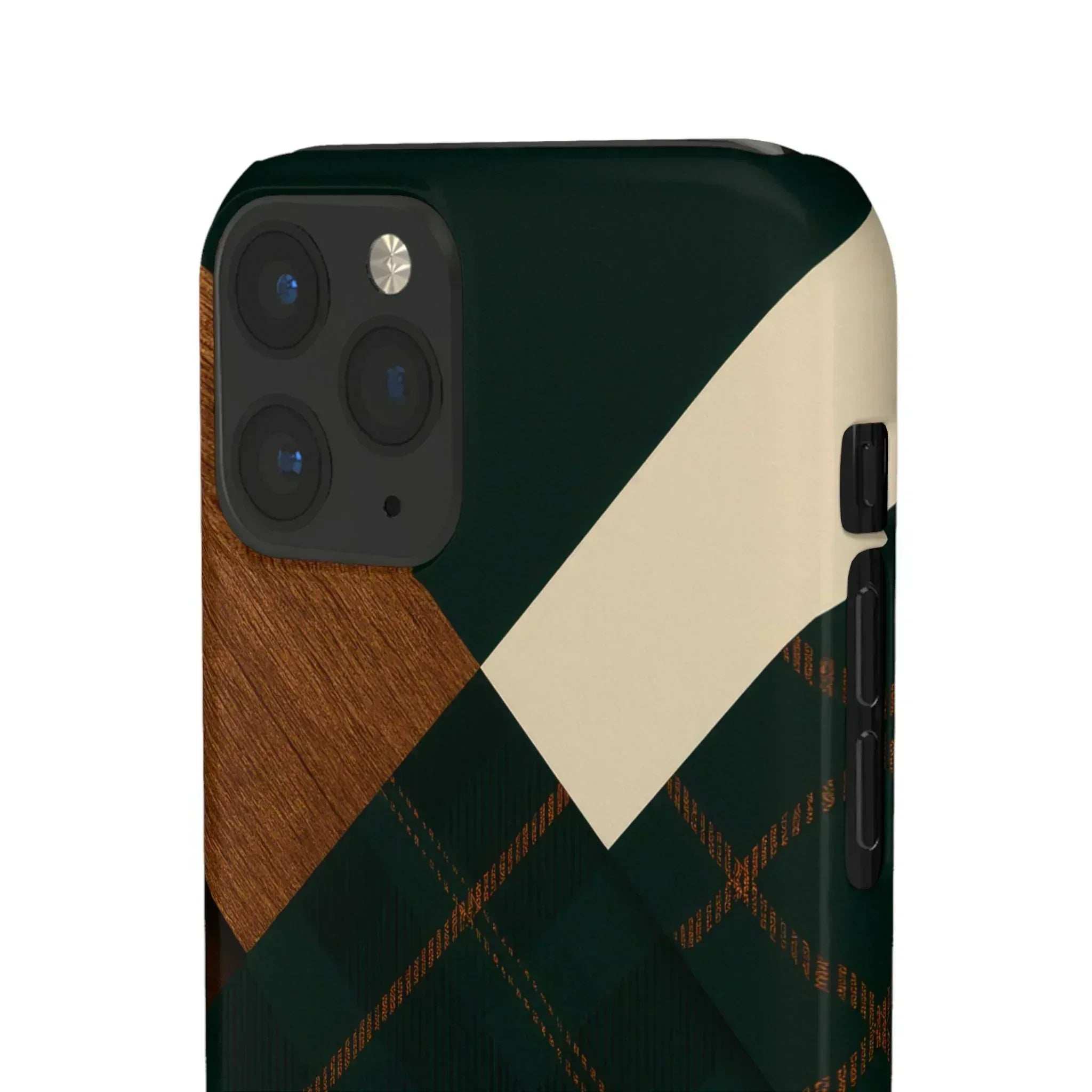 Rustic Green Phone Case for iPhone 8-16 and Galaxy S20-S24 - KARARMDESIGN