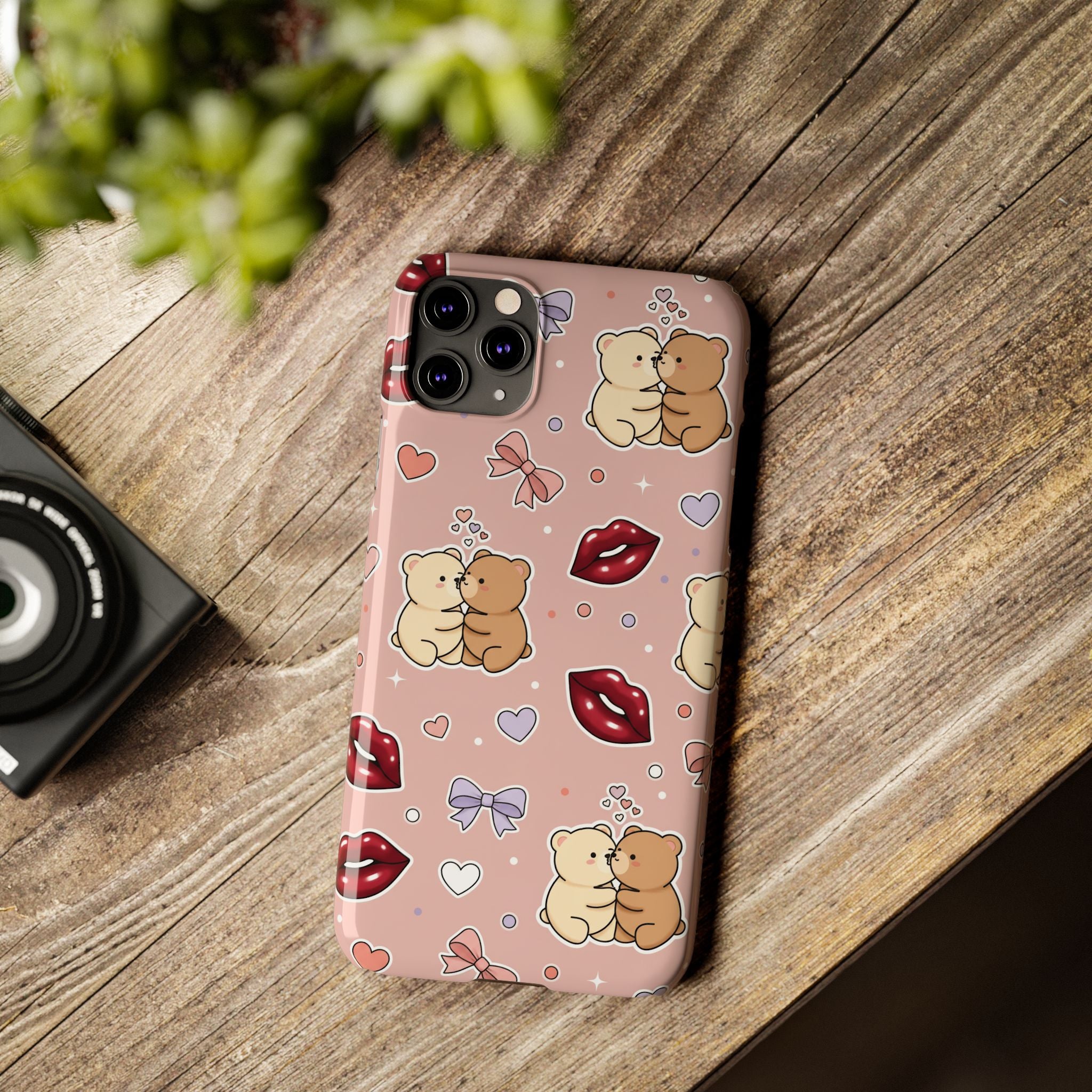 Bear Hug Bliss Phone Case for iPhone 11–17