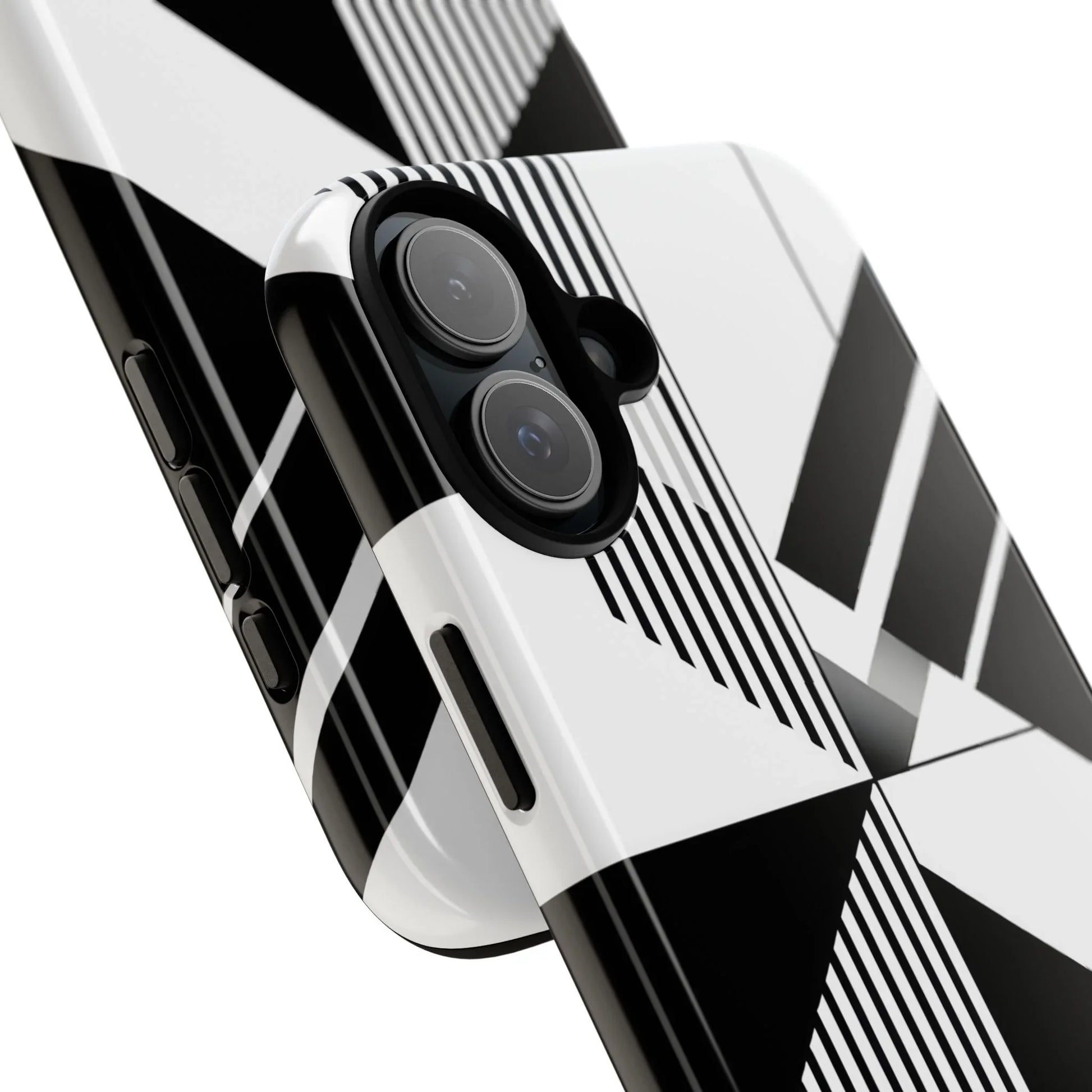 Monochrome Tough Phone Case for iPhone 11-16 and Galaxy S20–S25 - KARARMDESIGN