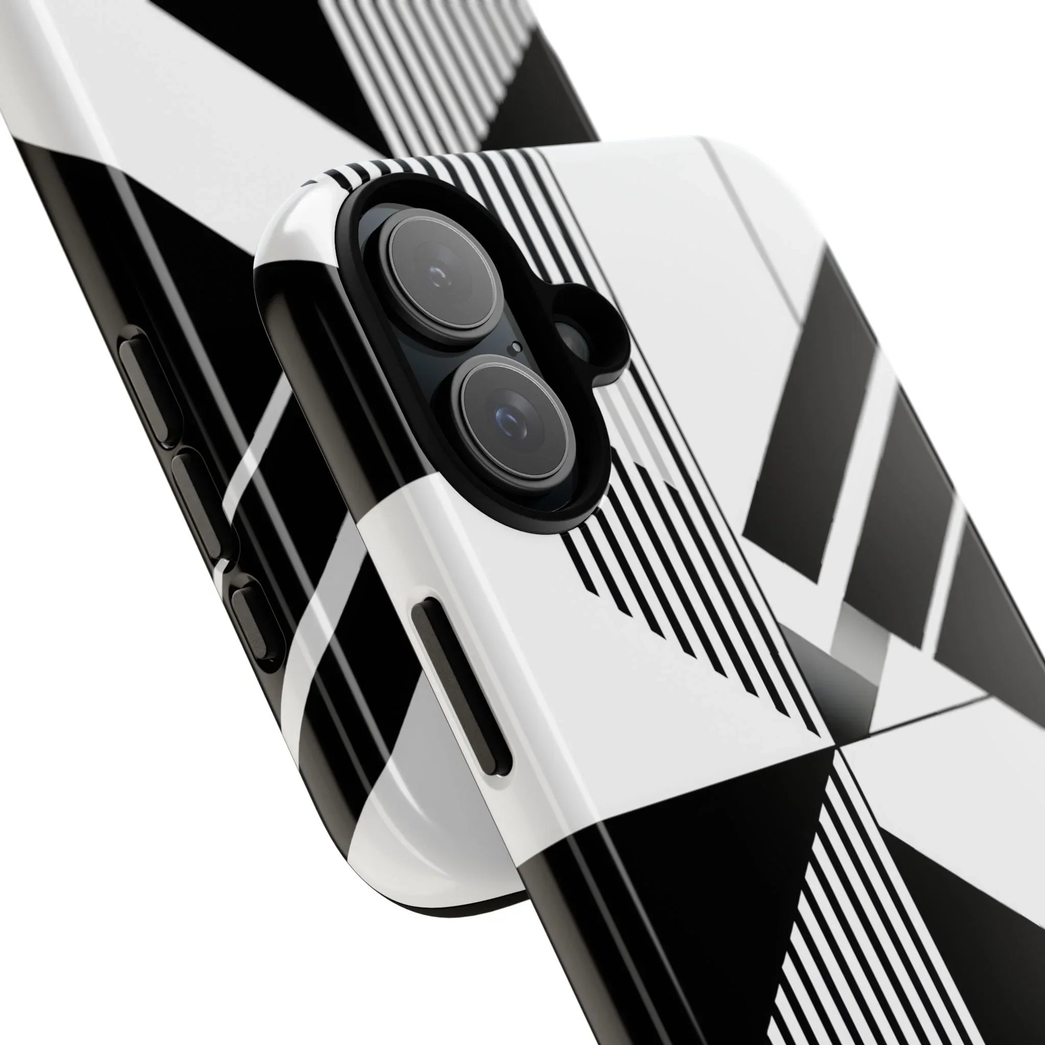 Monochrome Tough Phone Case for iPhone 11-16 and Galaxy S20–S25 - KARARMDESIGN