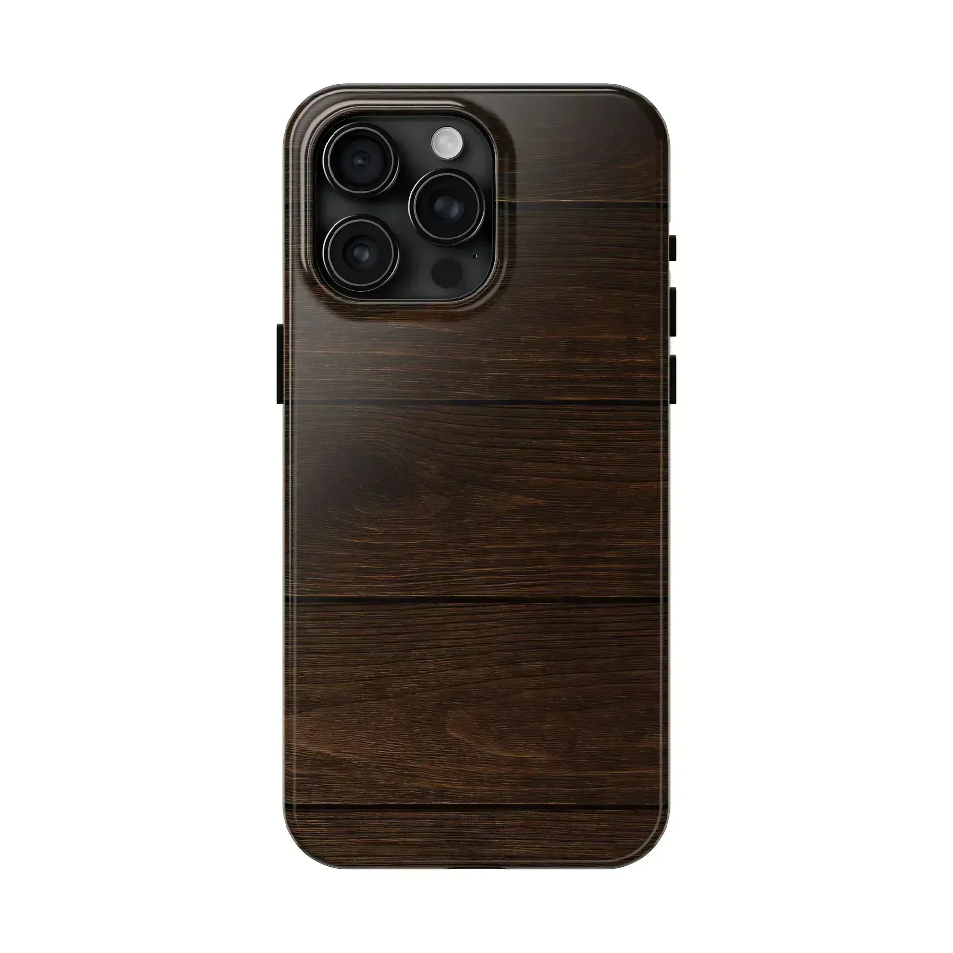 Dark Wood Grain Phone Case for iPhone and Galaxy - KARARMDESIGN