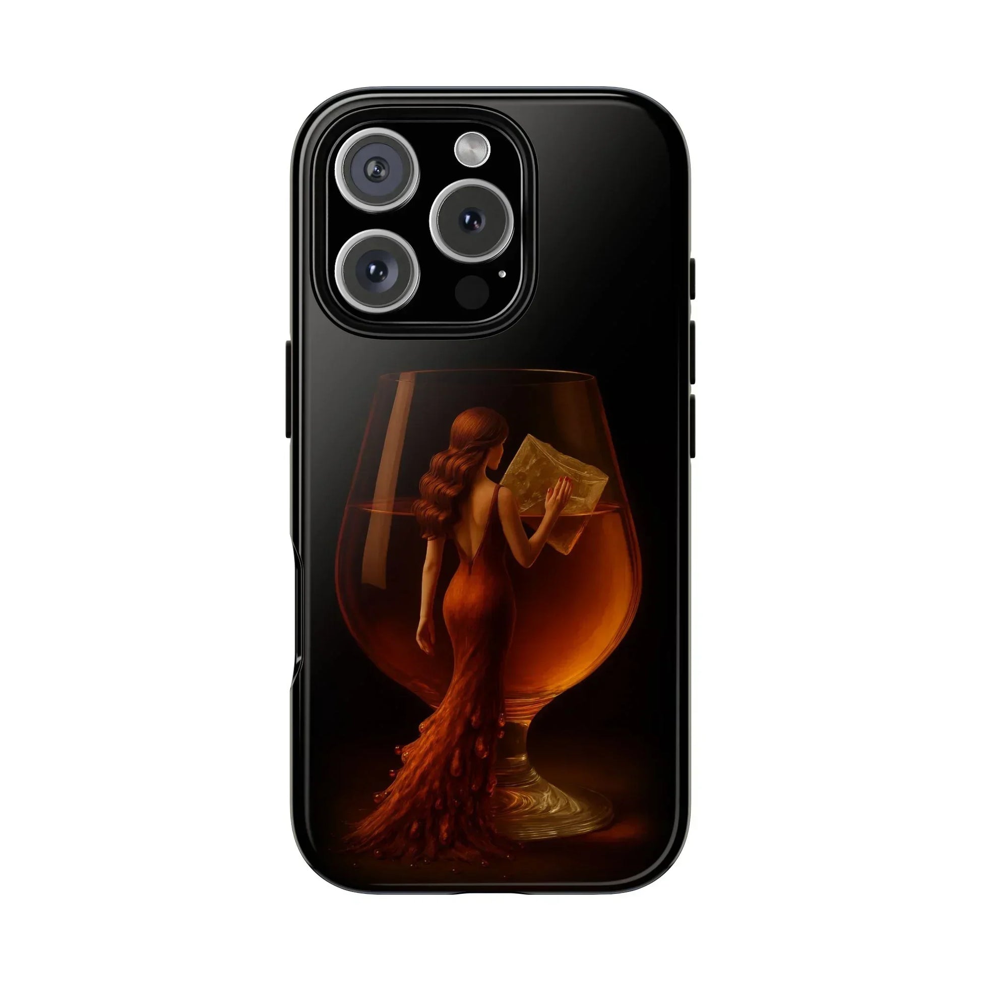 Elegant Midnight Lady Phone Case for iPhone 8-16 and Google Pixel up to 9 Models - KarArmDesign