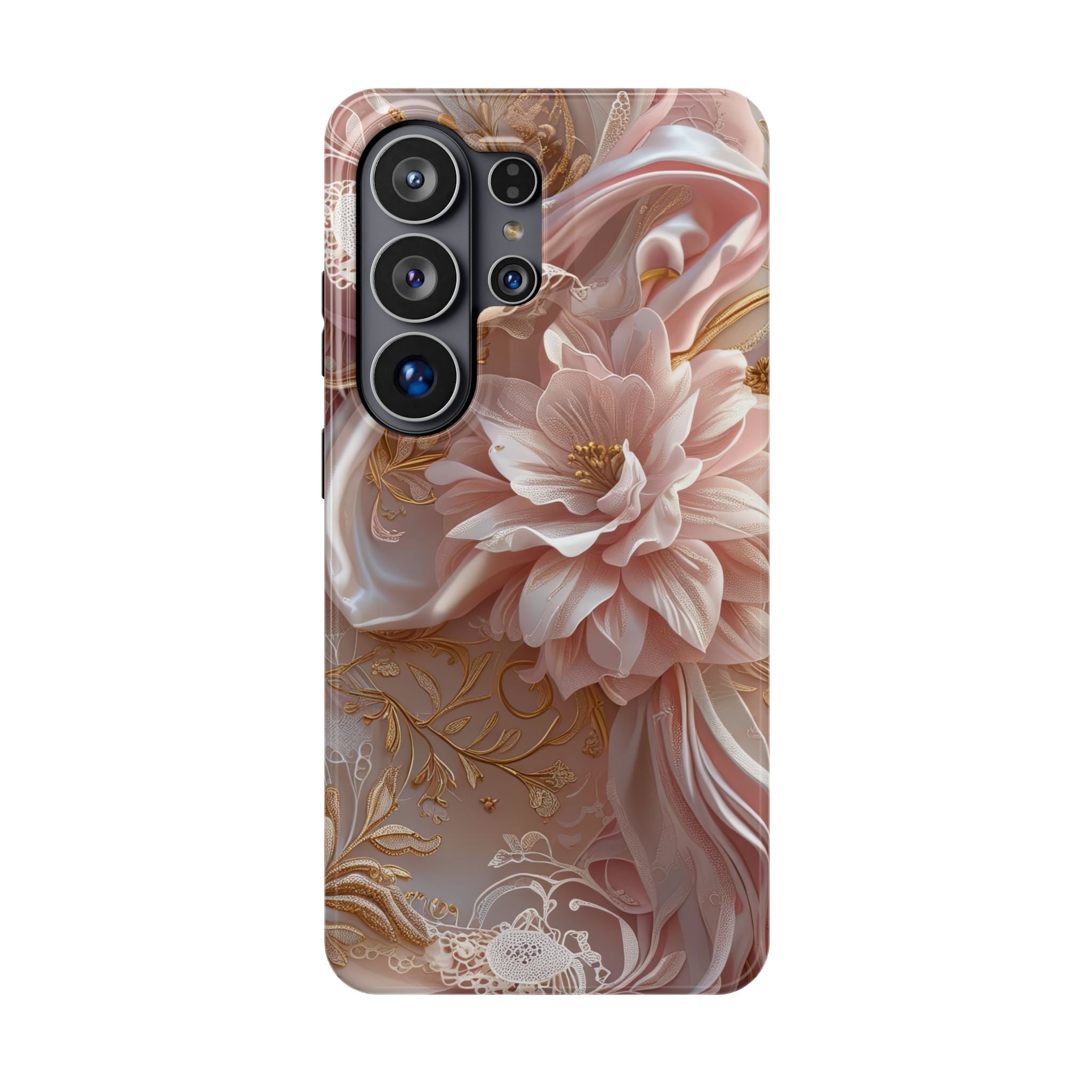 Elegant Floral Phone Case for iPhone 11–17, 16e & Galaxy S22–S26