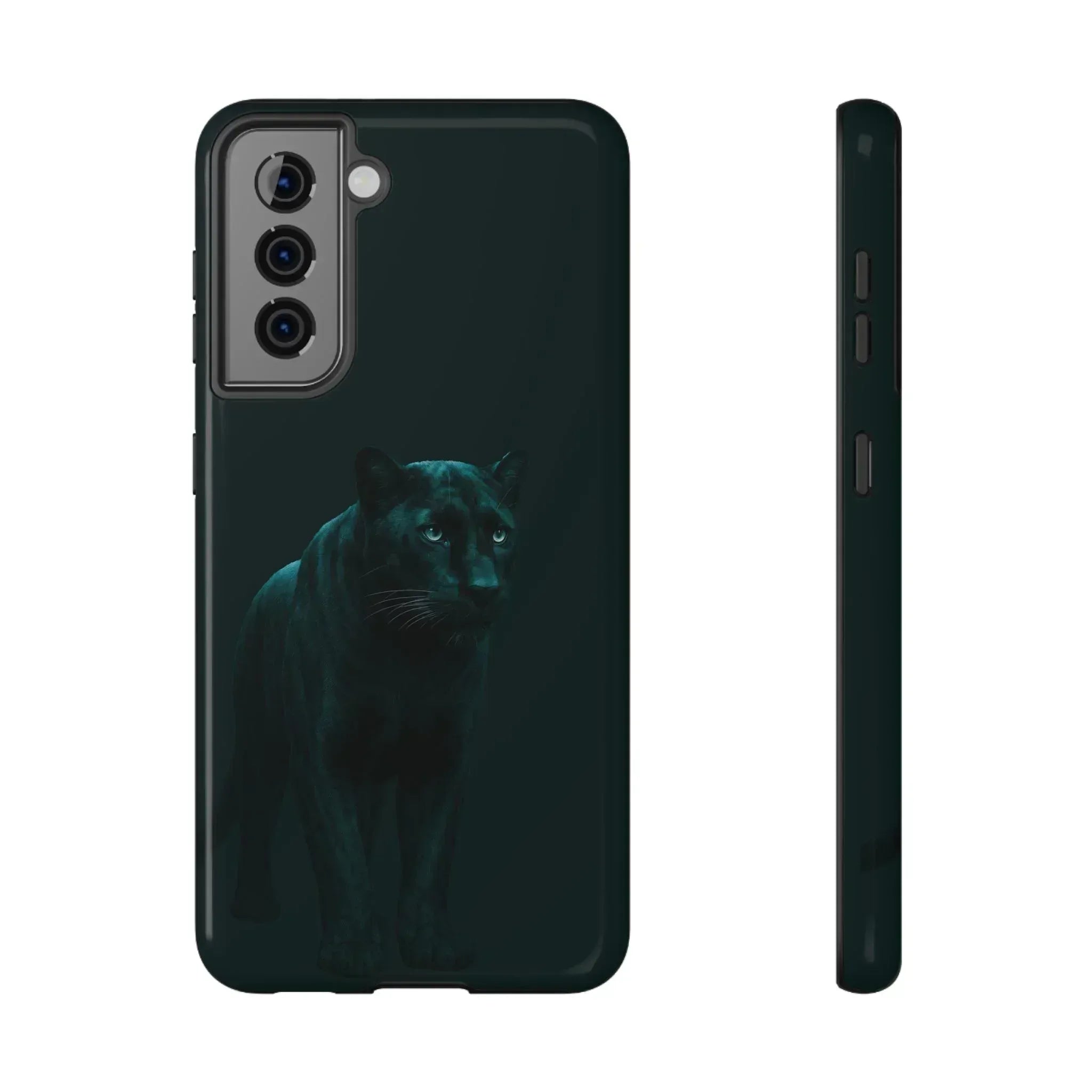 Black Panther Phone Case for iPhone 12-16 and Galaxy S21-S22 - KARARMDESIGN