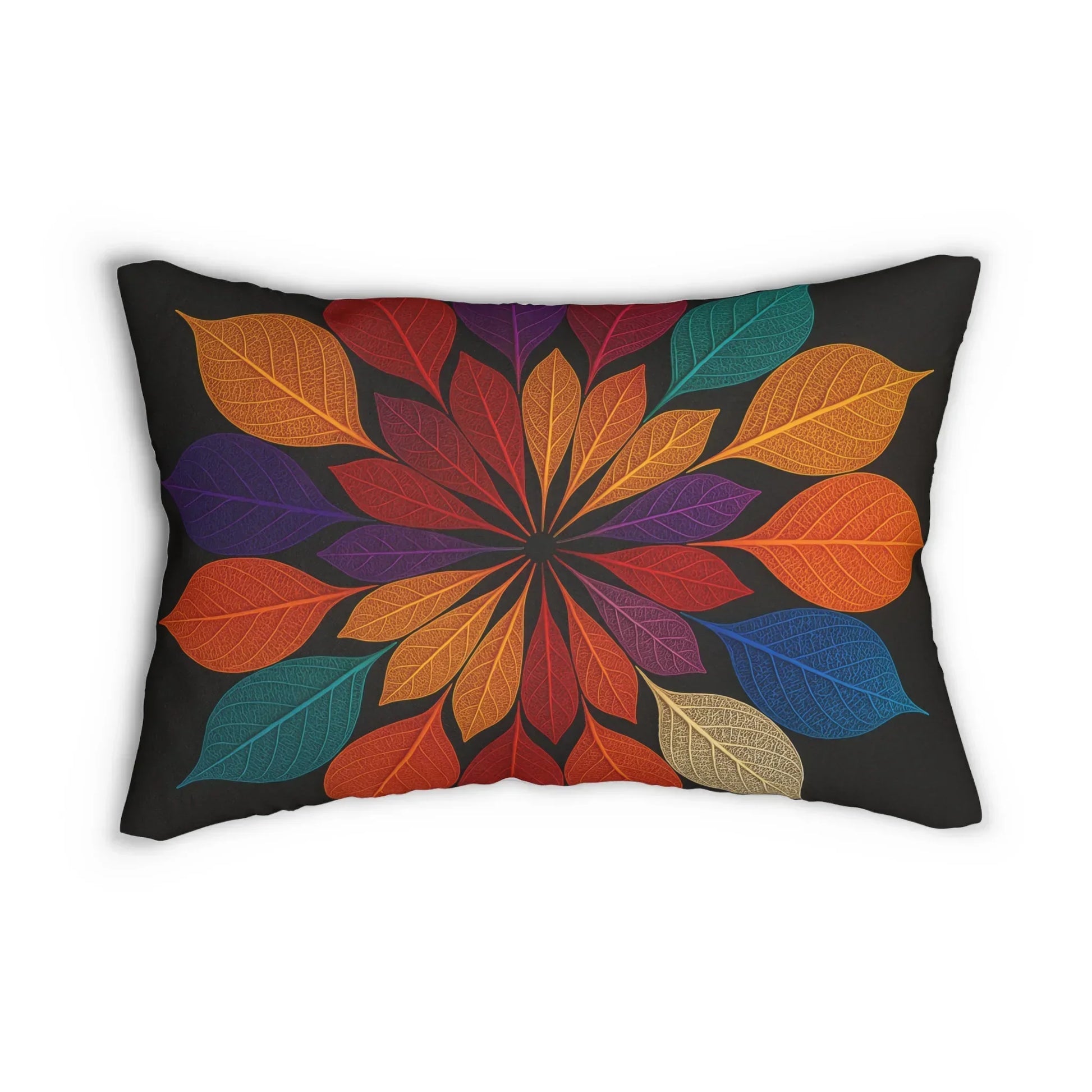 Seasons Leaf Lumbar Pillow - KarArmDesign